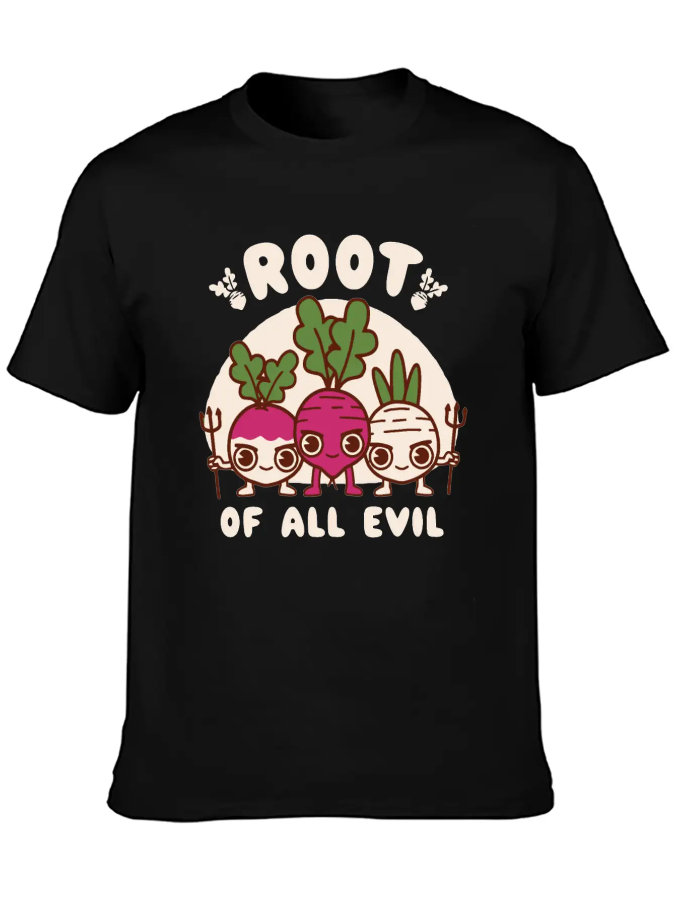 Root Of All Evil Unisex Casual T-Shirt – Clean Design For Daily Comfort
