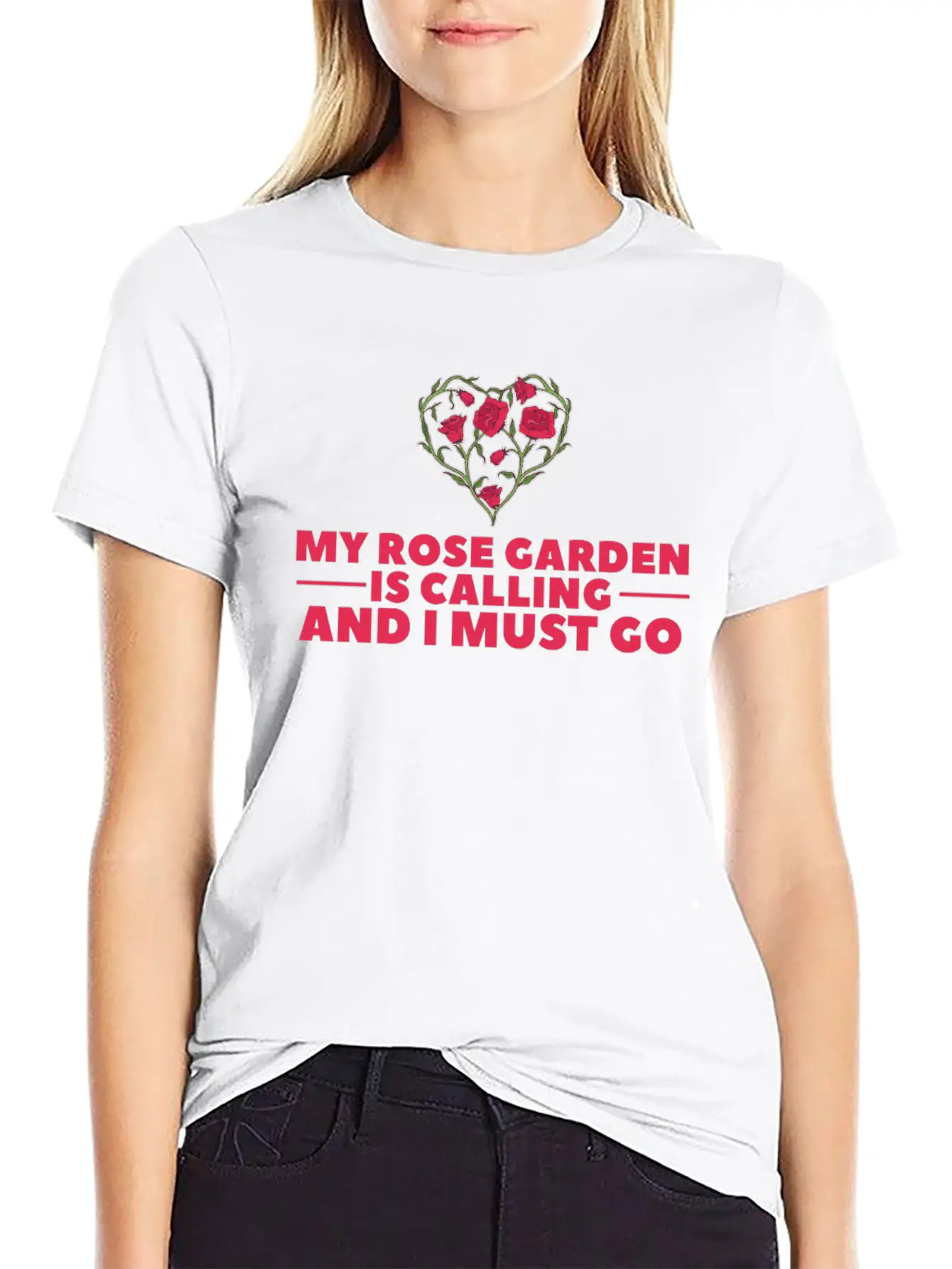 Rose Garden Roses Gardening Breathable Soft Cotton T-Shirt – Timeless Casual Look