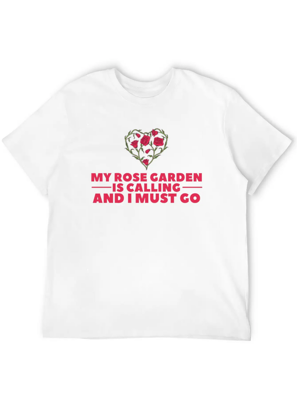 Rose Garden Roses Gardening Breathable Soft Cotton T-Shirt – Timeless Casual Look