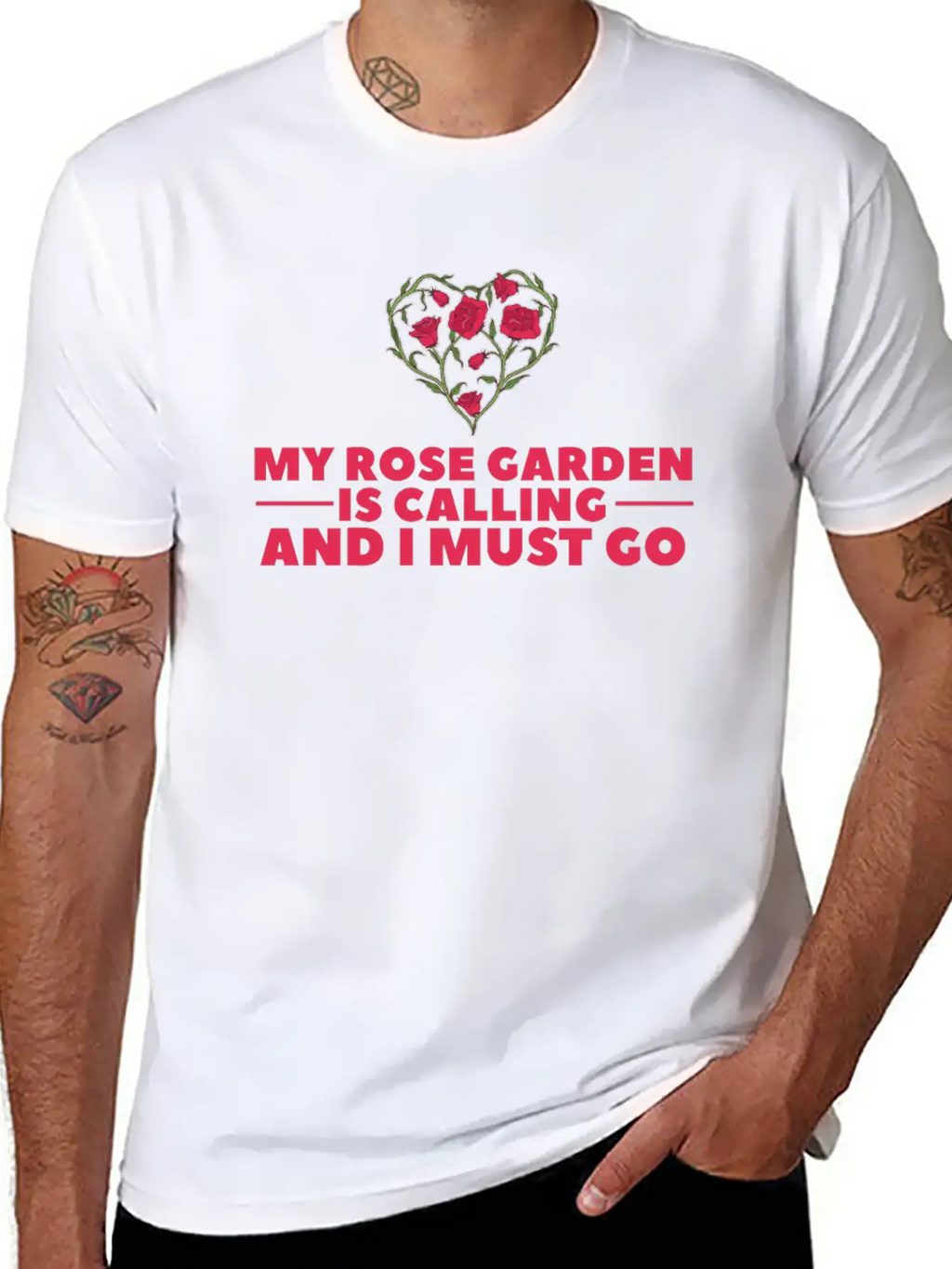 Rose Garden Roses Gardening Breathable Soft Cotton T-Shirt – Timeless Casual Look