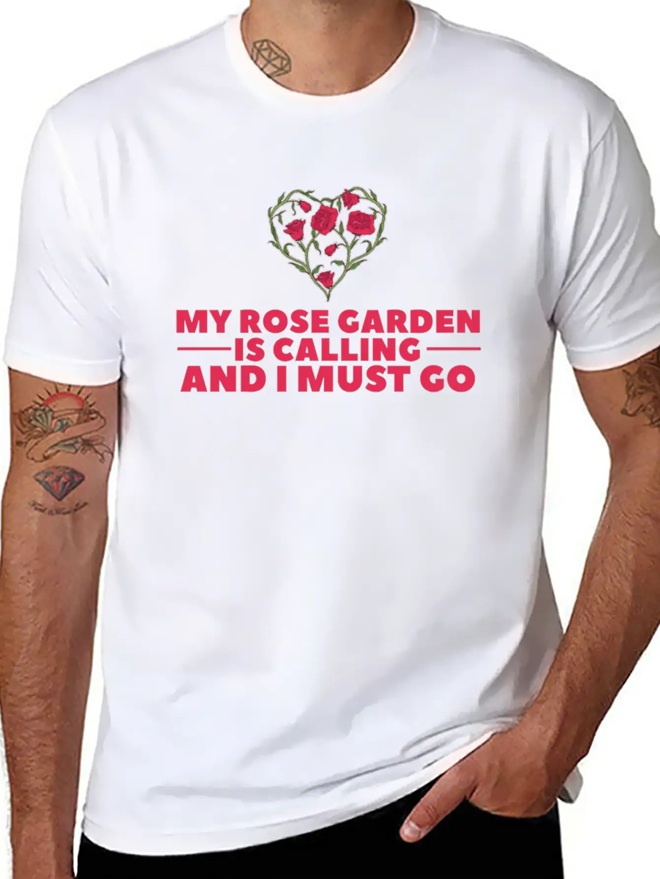 Rose Garden Roses Gardening Breathable Soft Cotton T-Shirt – Timeless Casual Look
