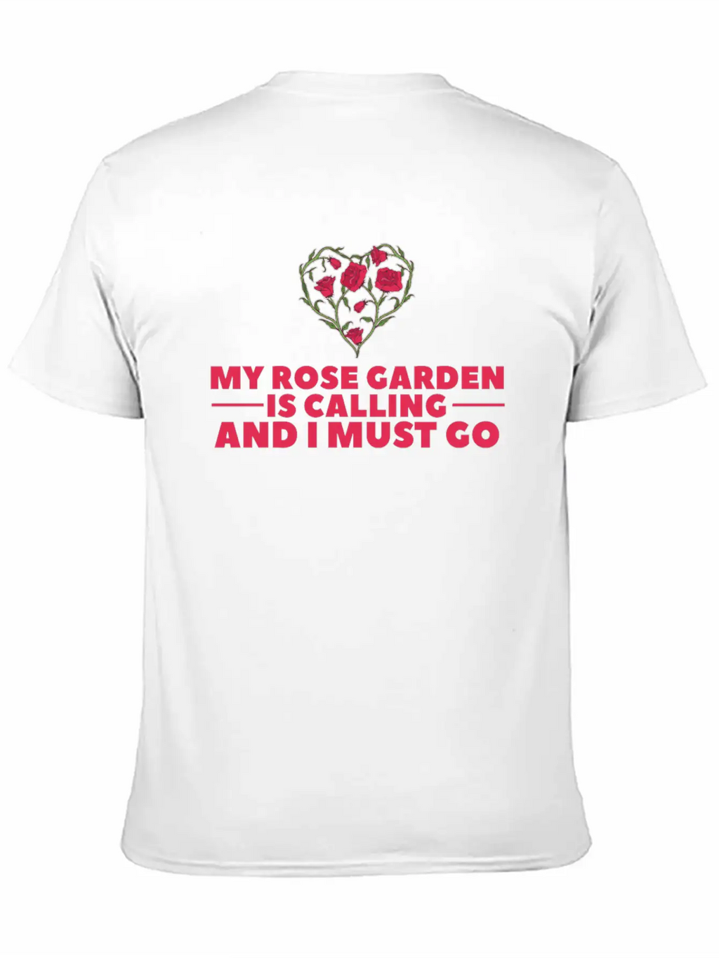 Rose Garden Roses Gardening Breathable Soft Cotton T-Shirt – Timeless Casual Look