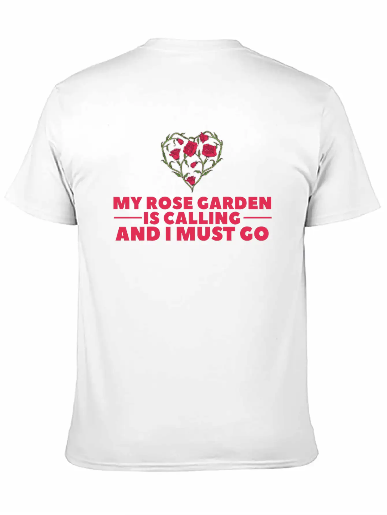 Rose Garden Roses Gardening Breathable Soft Cotton T-Shirt – Timeless Casual Look