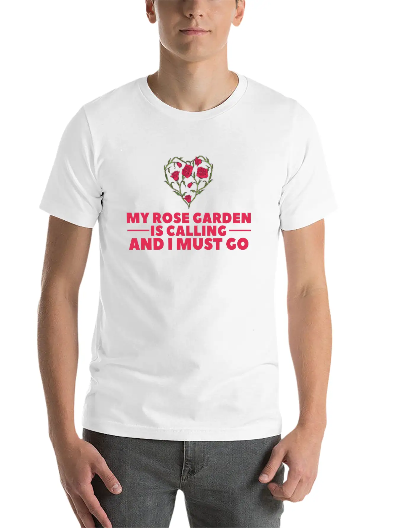 Rose Garden Roses Gardening Breathable Soft Cotton T-Shirt – Timeless Casual Look