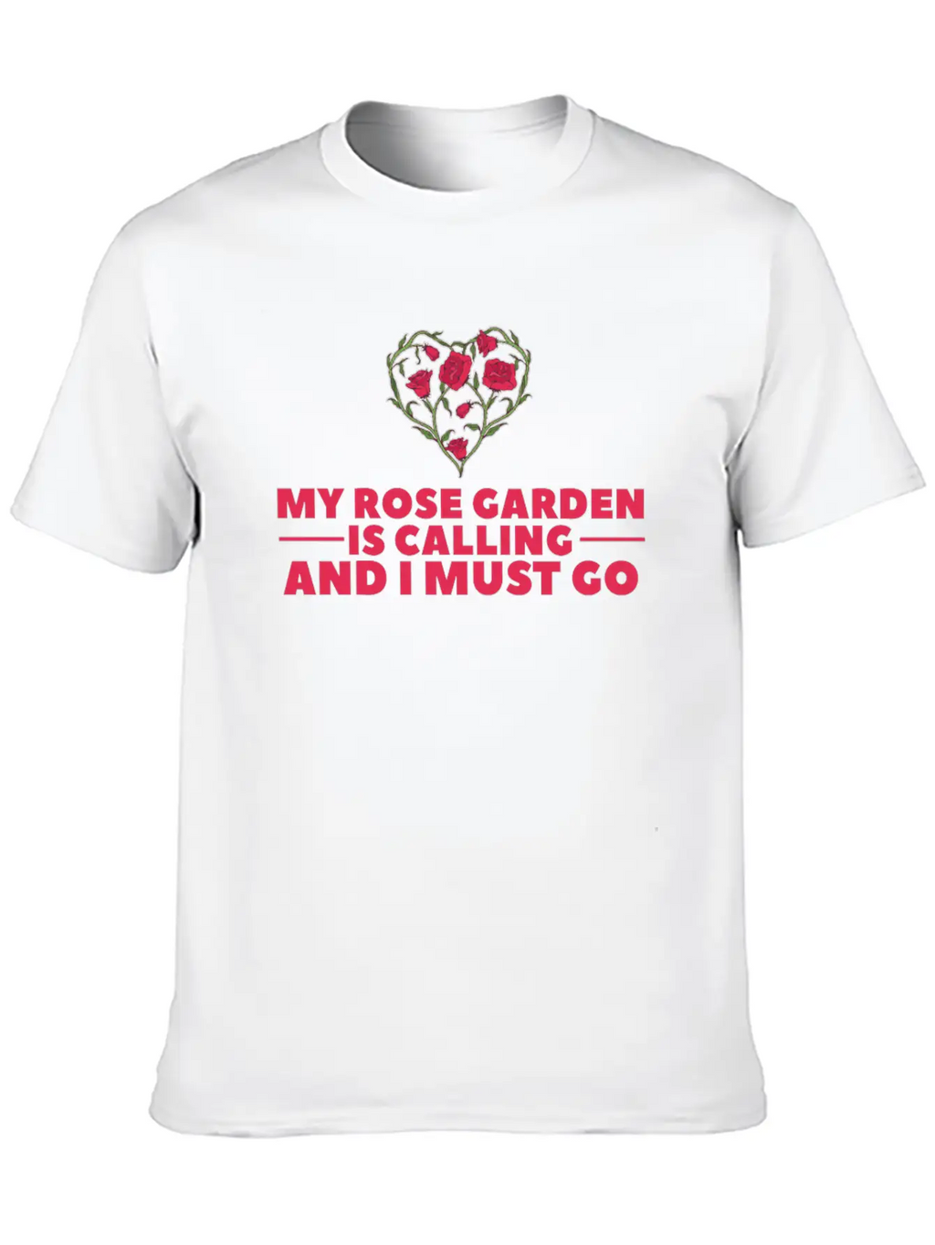 Rose Garden Roses Gardening Breathable Soft Cotton T-Shirt – Timeless Casual Look