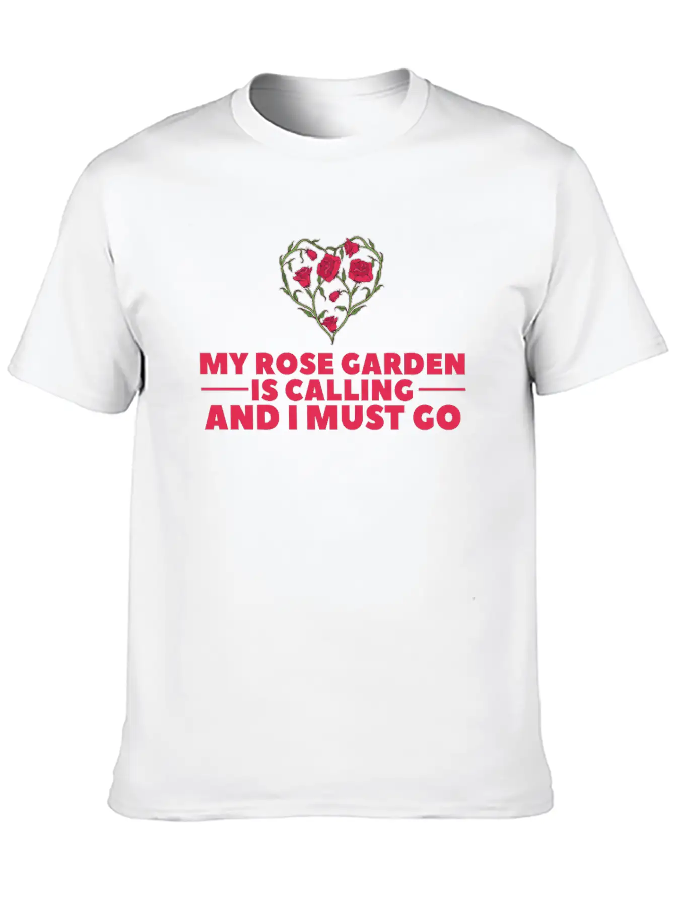 Rose Garden Roses Gardening Breathable Soft Cotton T-Shirt – Timeless Casual Look