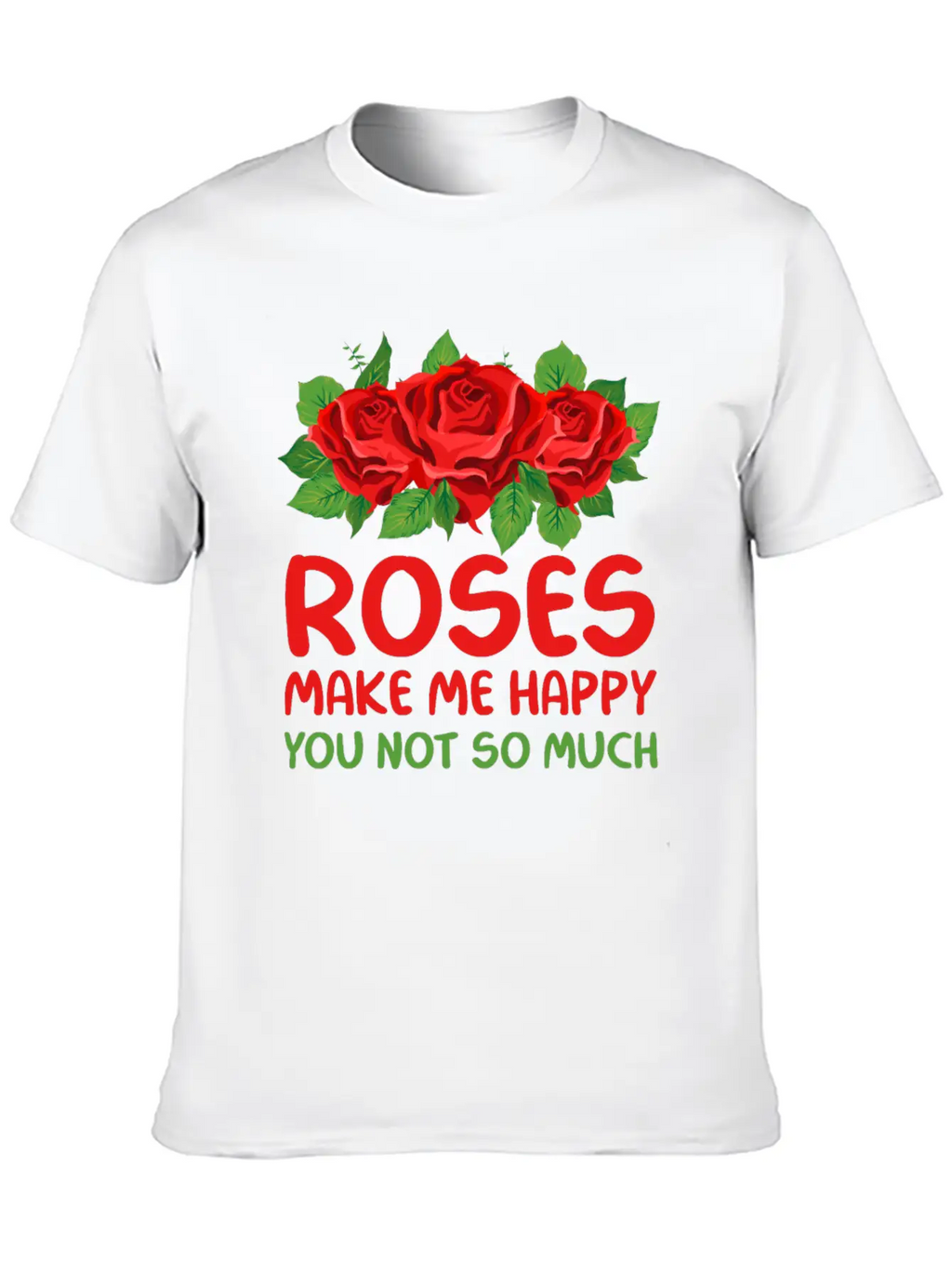 Rose Garden Roses Gardening Unisex Short Sleeve Soft Cotton T-Shirt – Casual Everyday Wear