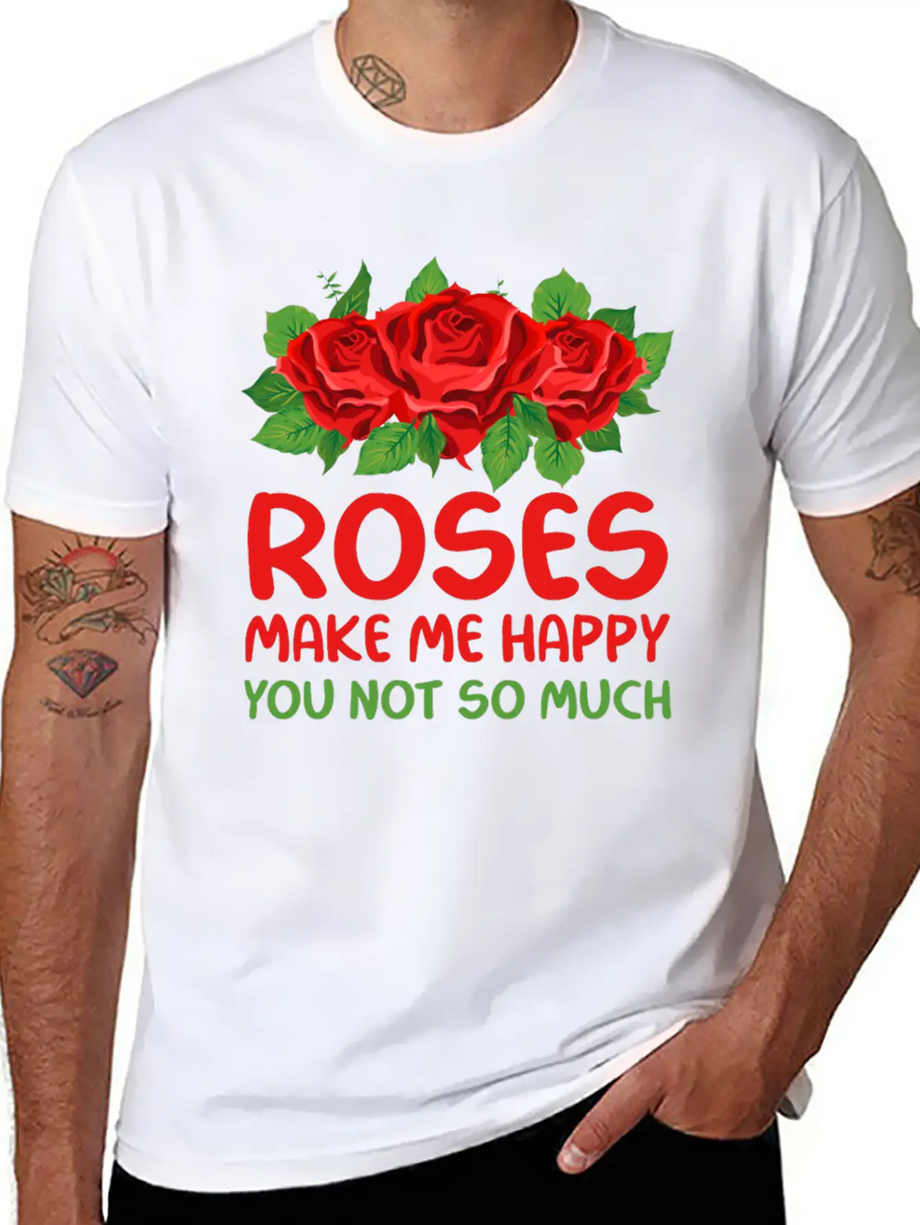Rose Garden Roses Gardening Unisex Short Sleeve Soft Cotton T-Shirt – Casual Everyday Wear