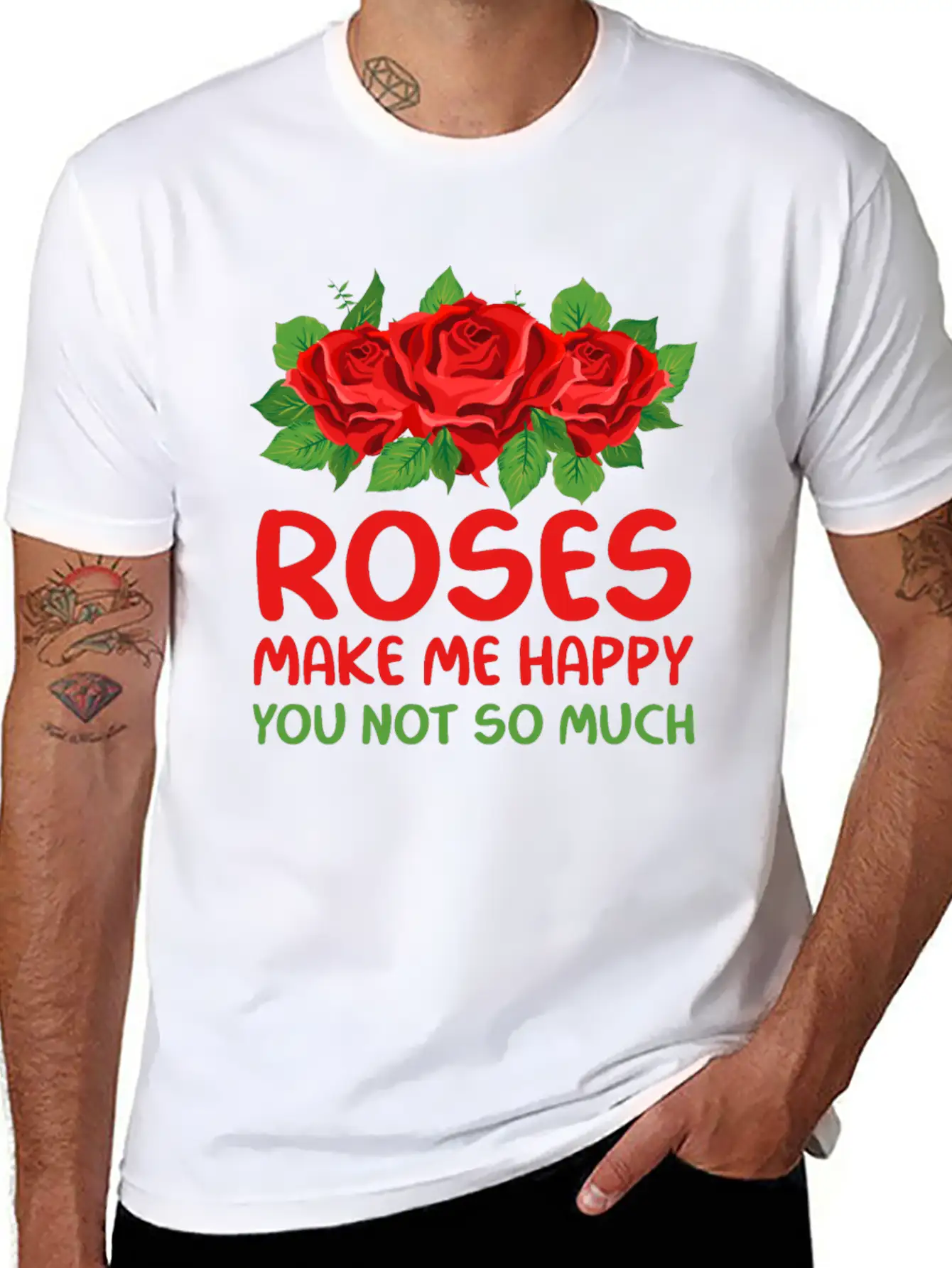 Rose Garden Roses Gardening Unisex Short Sleeve Soft Cotton T-Shirt – Casual Everyday Wear