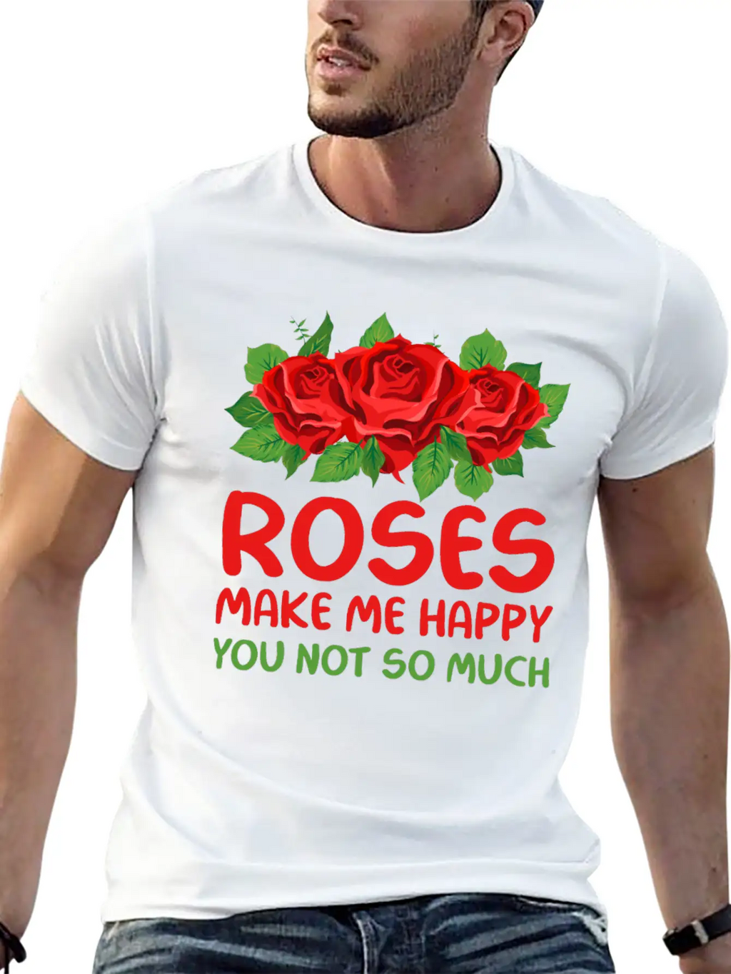 Rose Garden Roses Gardening Unisex Short Sleeve Soft Cotton T-Shirt – Casual Everyday Wear