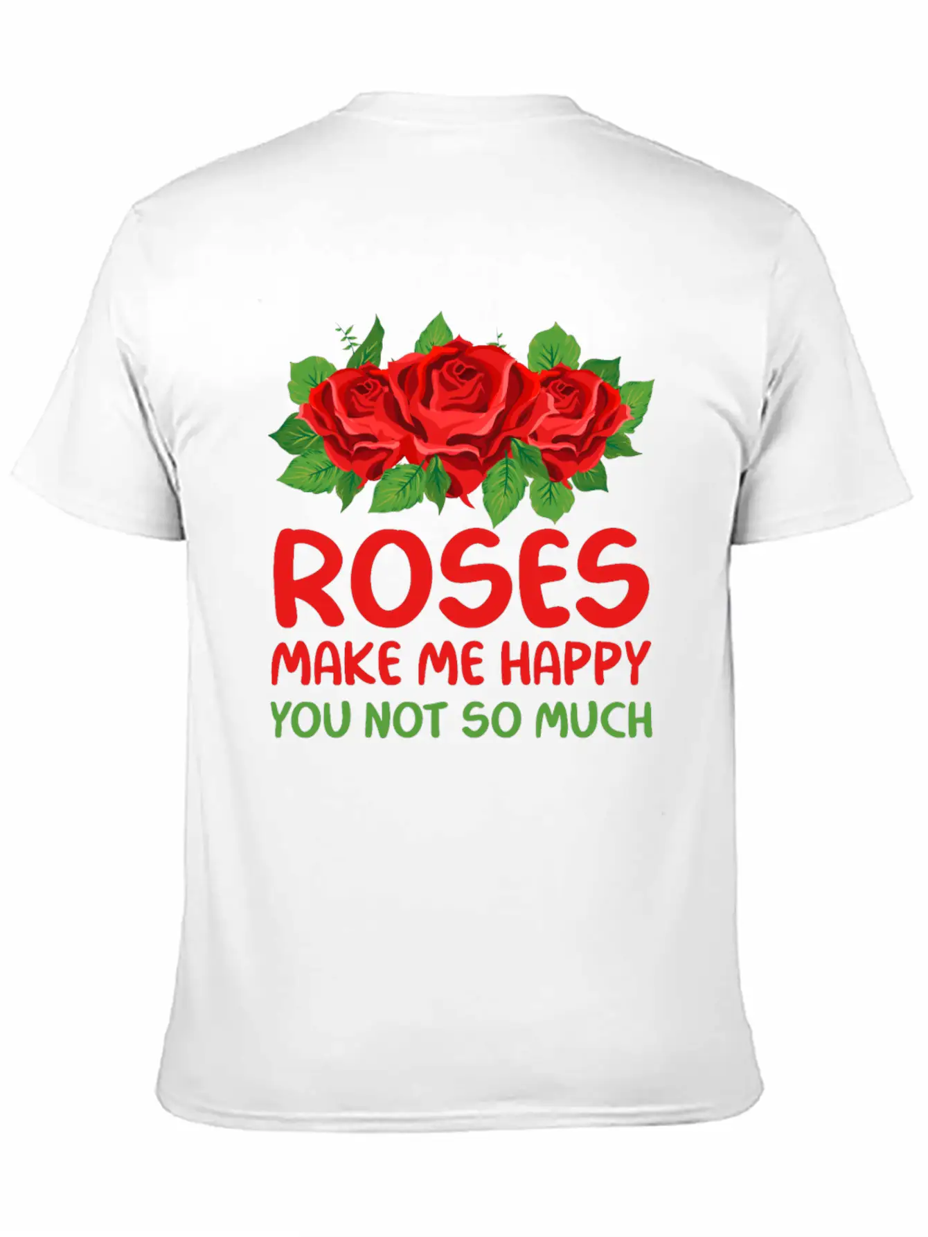 Rose Garden Roses Gardening Unisex Short Sleeve Soft Cotton T-Shirt – Casual Everyday Wear