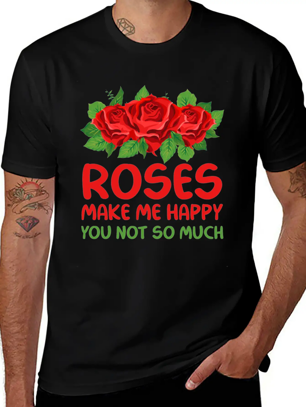 Rose Garden Roses Gardening Unisex Short Sleeve Soft Cotton T-Shirt – Casual Everyday Wear