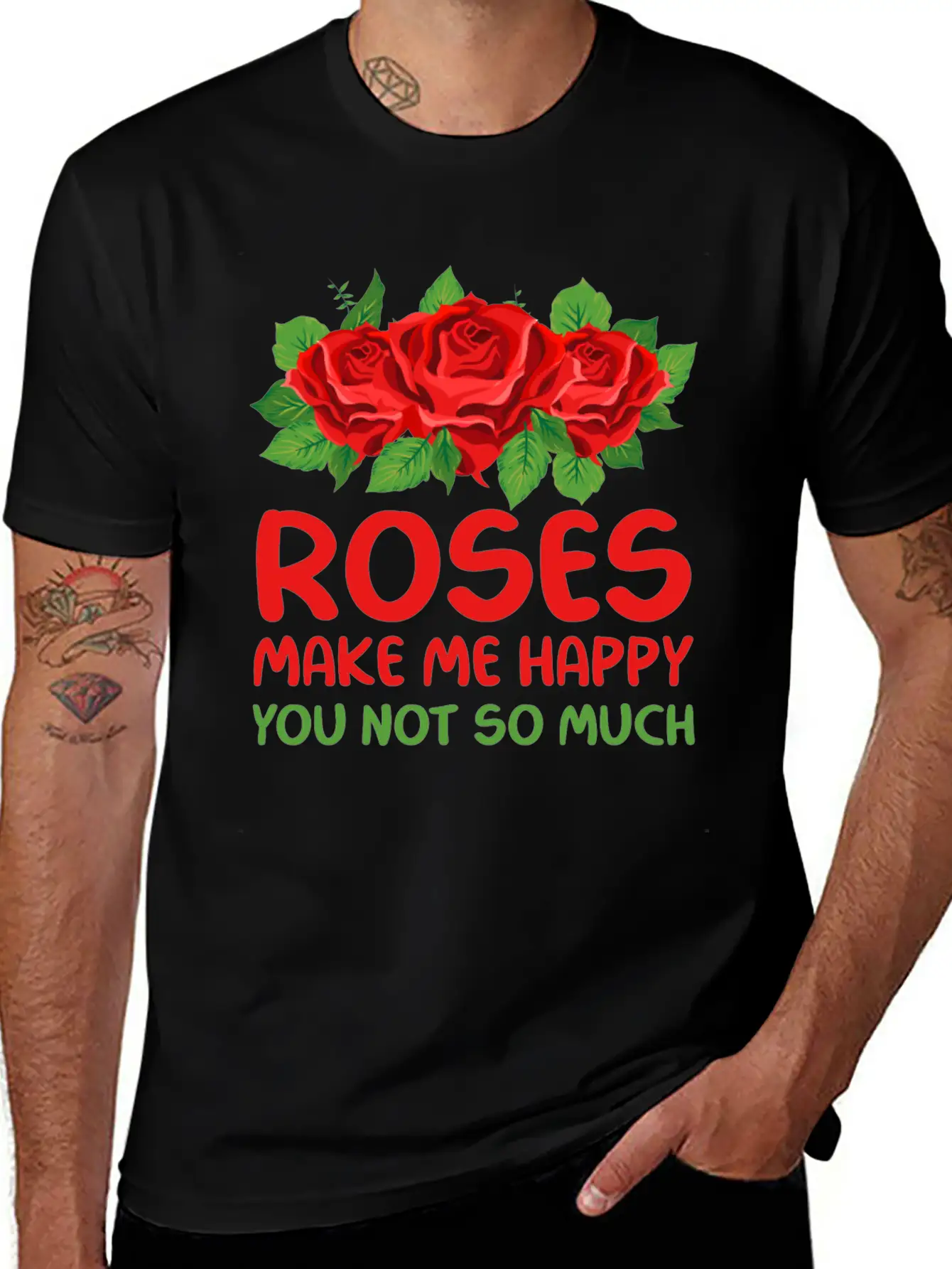 Rose Garden Roses Gardening Unisex Short Sleeve Soft Cotton T-Shirt – Casual Everyday Wear
