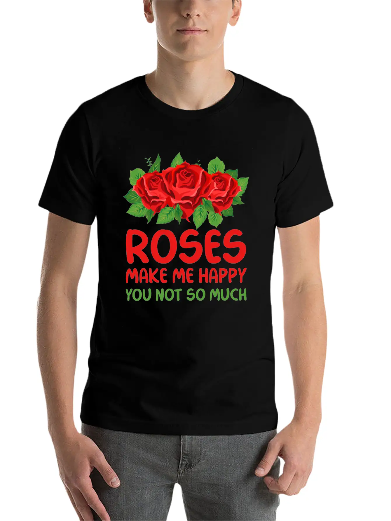 Rose Garden Roses Gardening Unisex Short Sleeve Soft Cotton T-Shirt – Casual Everyday Wear