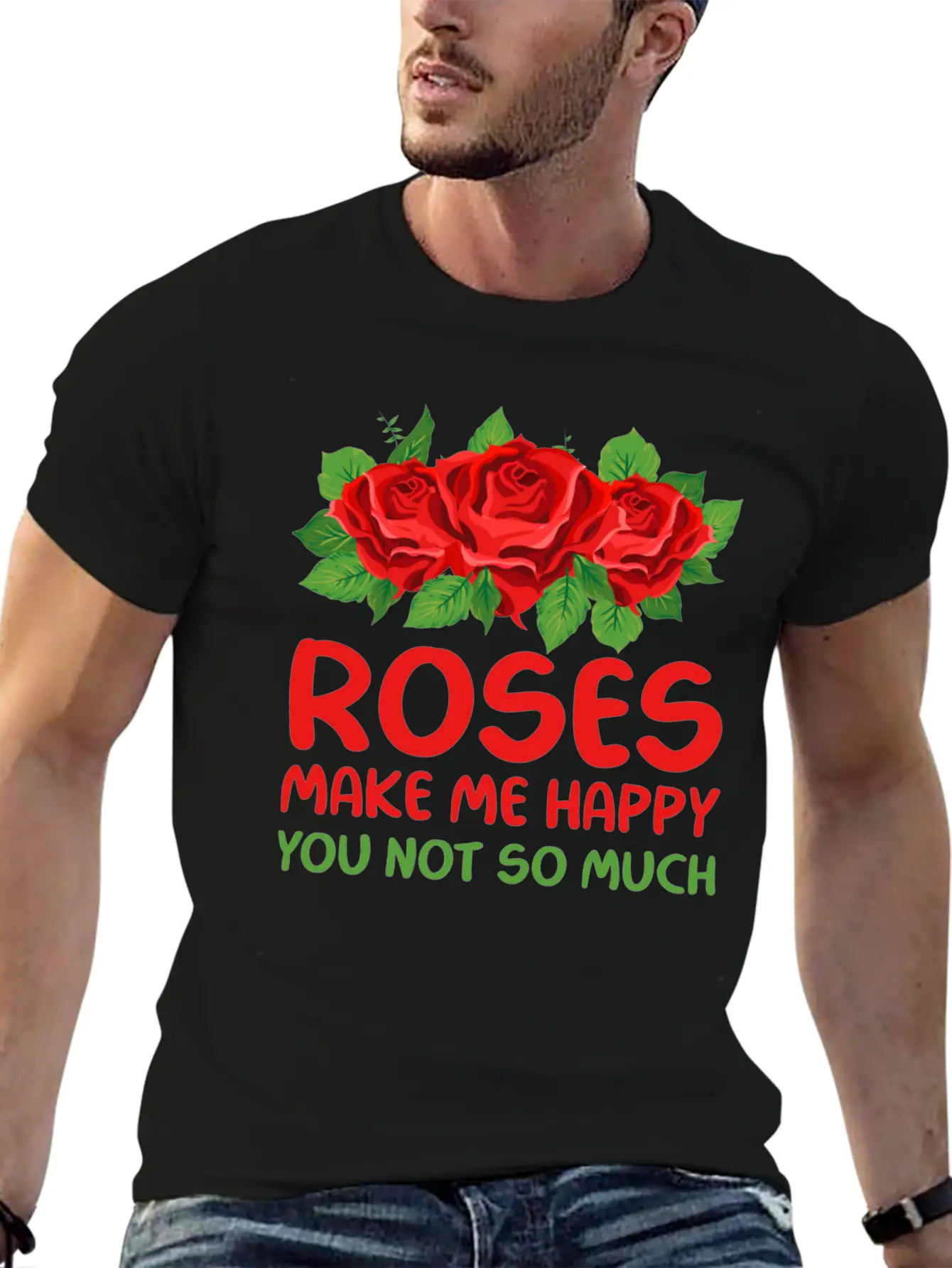 Rose Garden Roses Gardening Unisex Short Sleeve Soft Cotton T-Shirt – Casual Everyday Wear