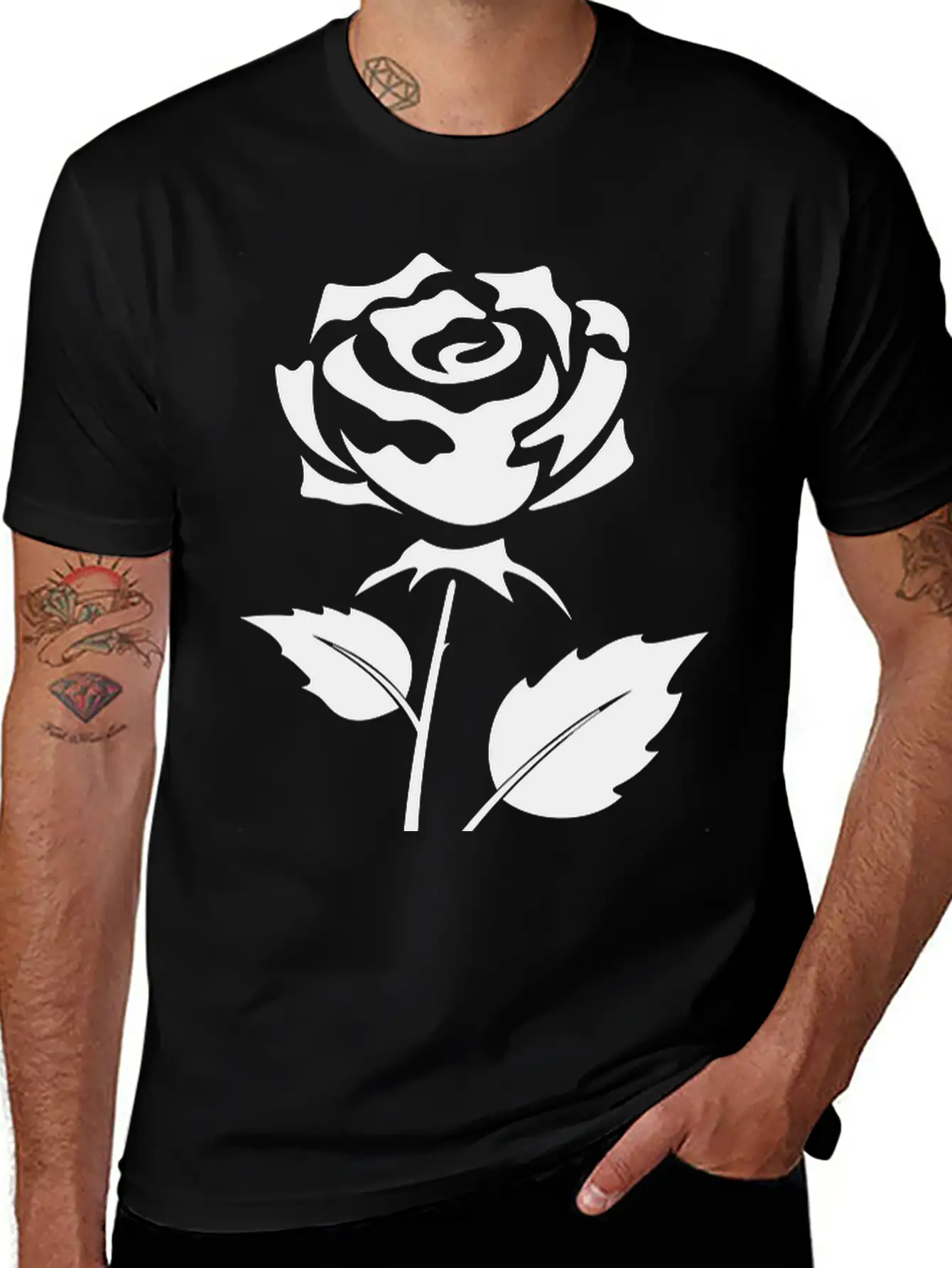 Rose Unisex Casual T-Shirt – Clean Design For Daily Comfort
