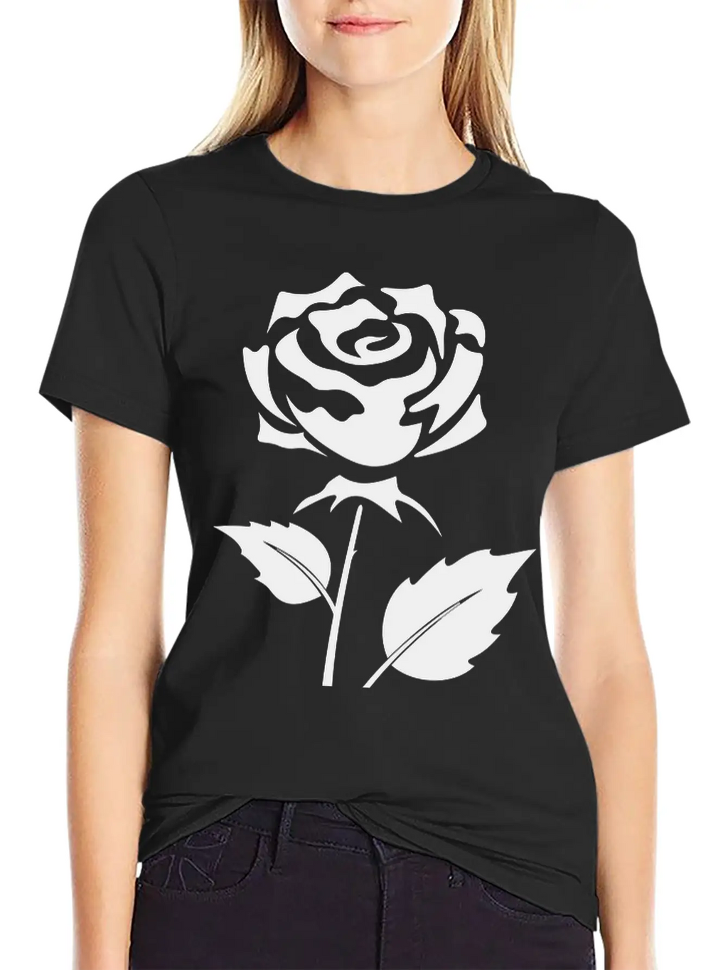 Rose Unisex Casual T-Shirt – Clean Design For Daily Comfort