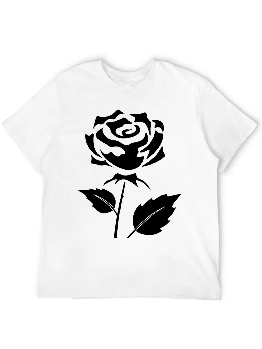 Rose Unisex Casual T-Shirt – Clean Design For Daily Comfort