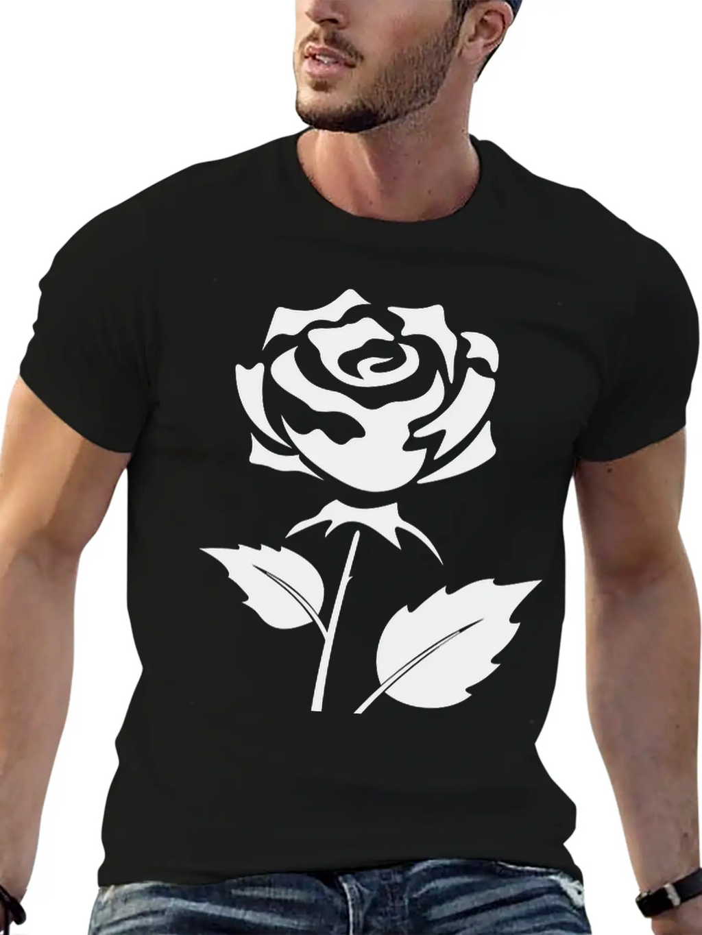 Rose Unisex Casual T-Shirt – Clean Design For Daily Comfort