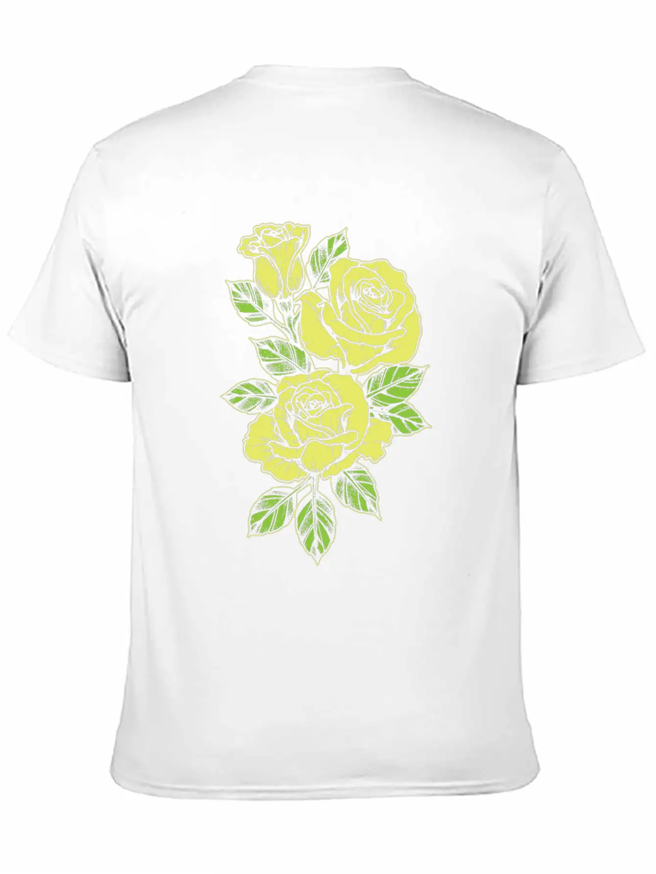 Rose Yellow Nature Tattoo Symbol Flower Love Gift Unisex Short Sleeve Soft Cotton T-Shirt – Casual Everyday Wear