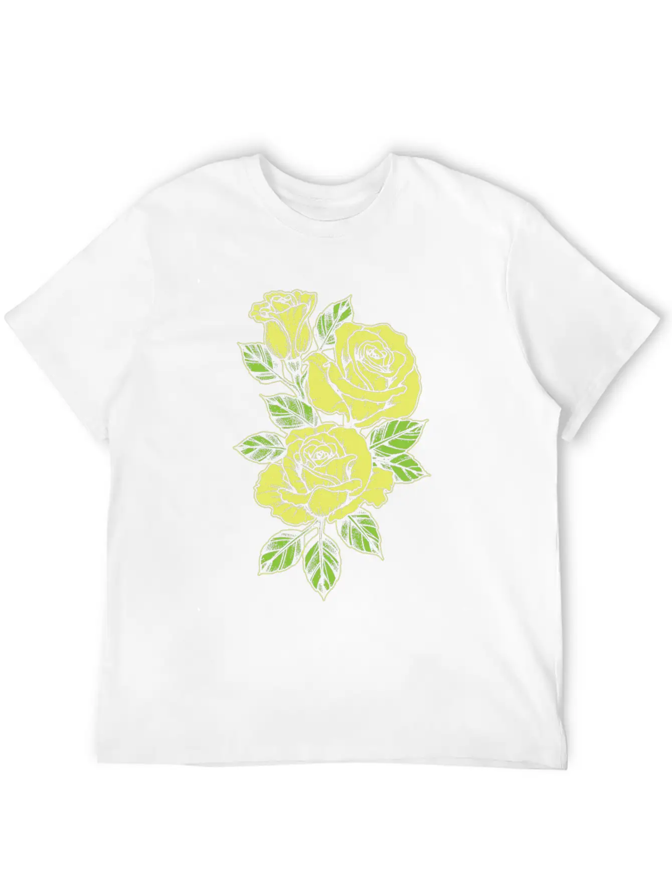 Rose Yellow Nature Tattoo Symbol Flower Love Gift Unisex Short Sleeve Soft Cotton T-Shirt – Casual Everyday Wear