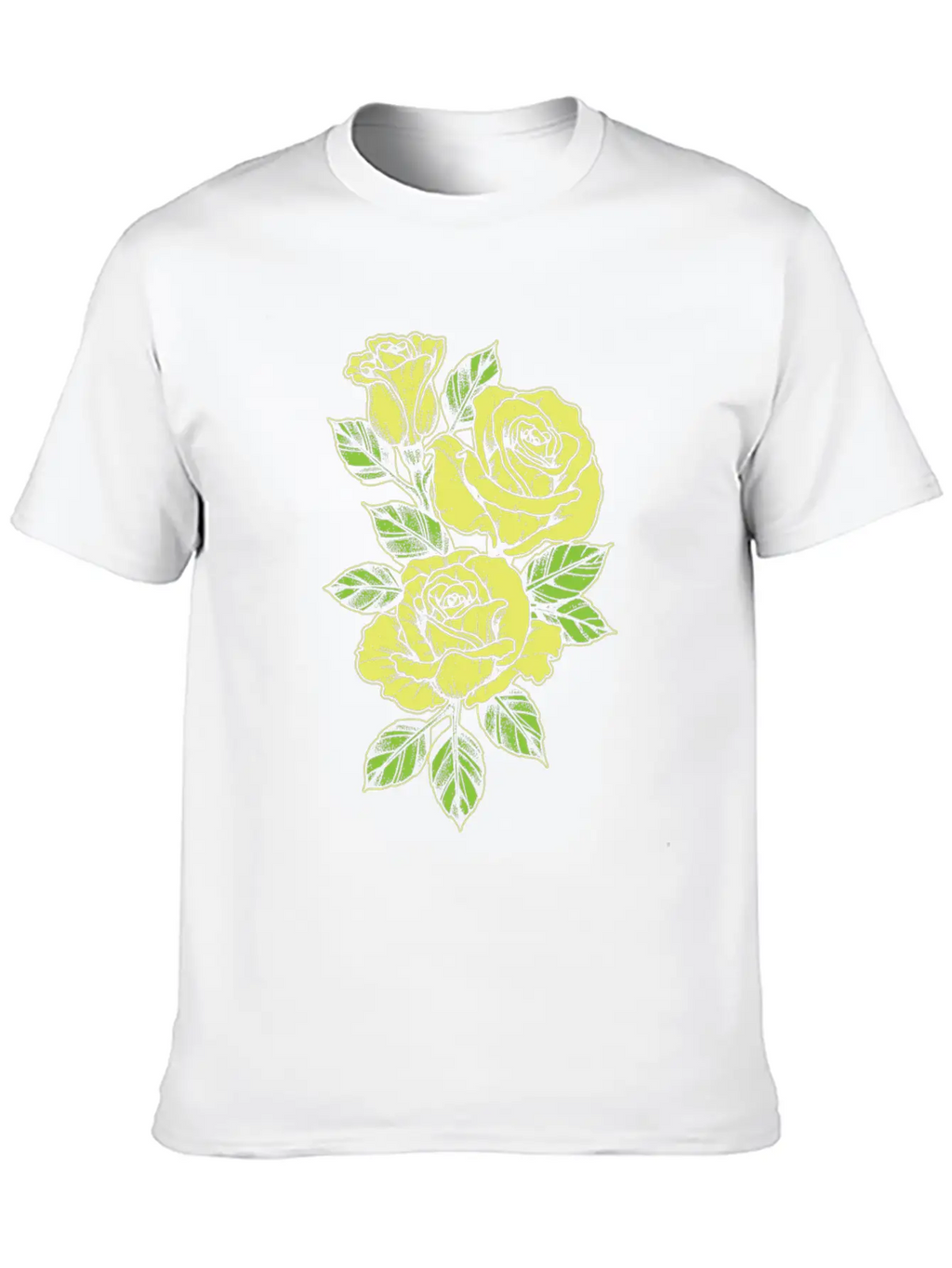 Rose Yellow Nature Tattoo Symbol Flower Love Gift Unisex Short Sleeve Soft Cotton T-Shirt – Casual Everyday Wear