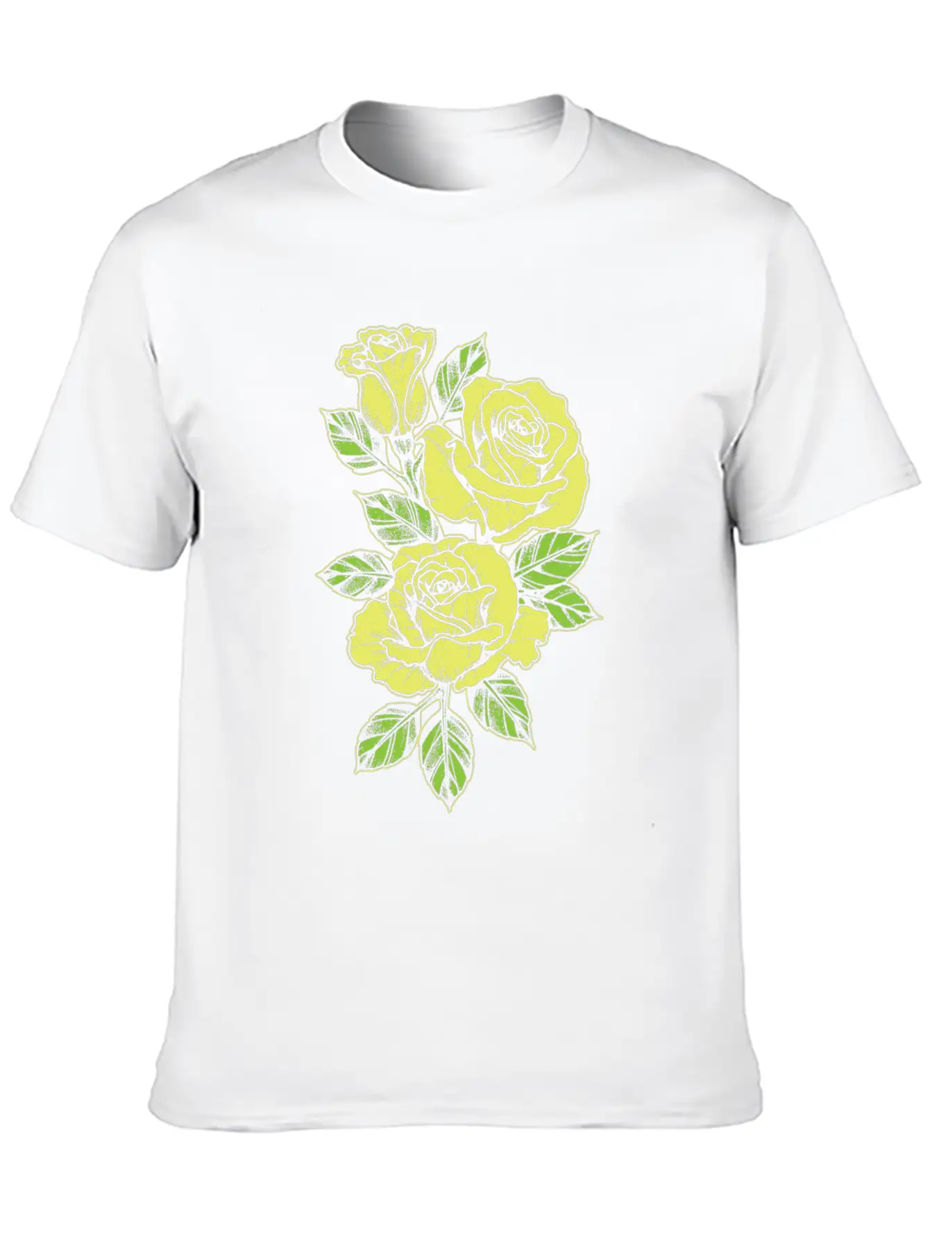 Rose Yellow Nature Tattoo Symbol Flower Love Gift Unisex Short Sleeve Soft Cotton T-Shirt – Casual Everyday Wear