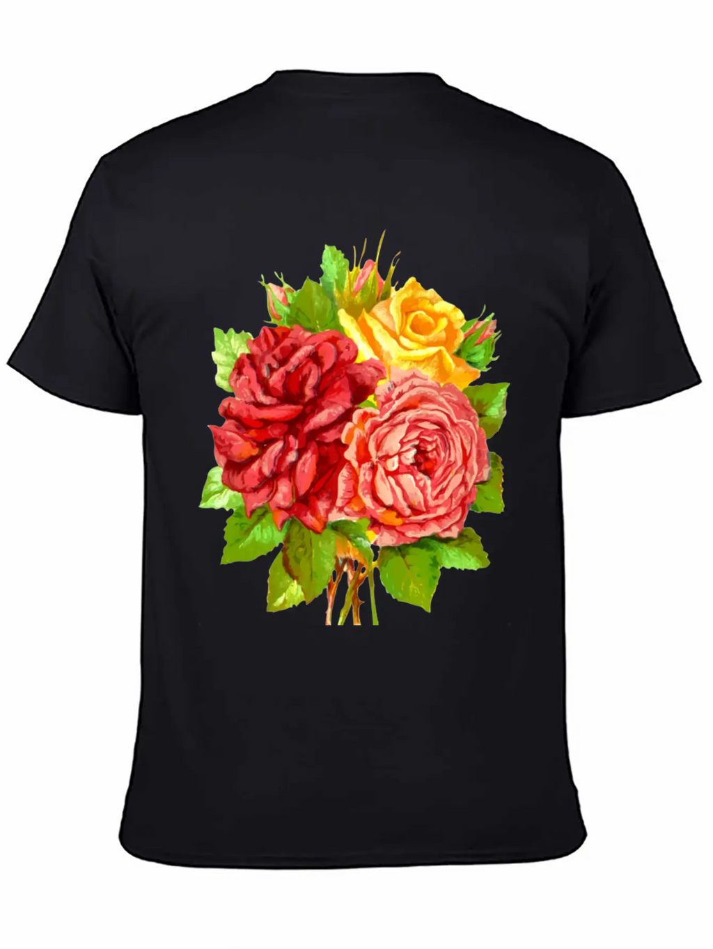 Roses Stylish Everyday T-Shirt – Unisex Basic Cotton Tee