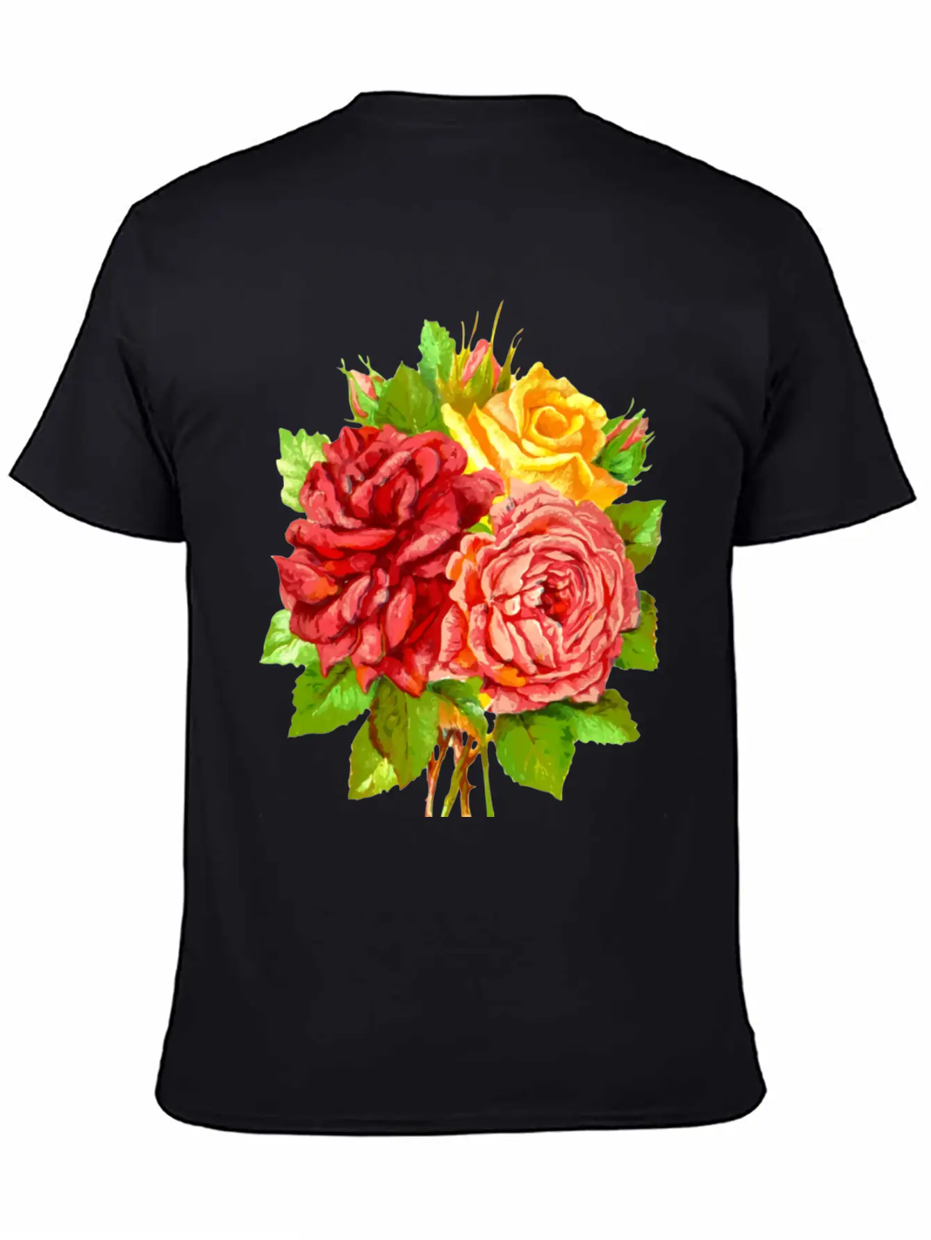 Roses Stylish Everyday T-Shirt – Unisex Basic Cotton Tee