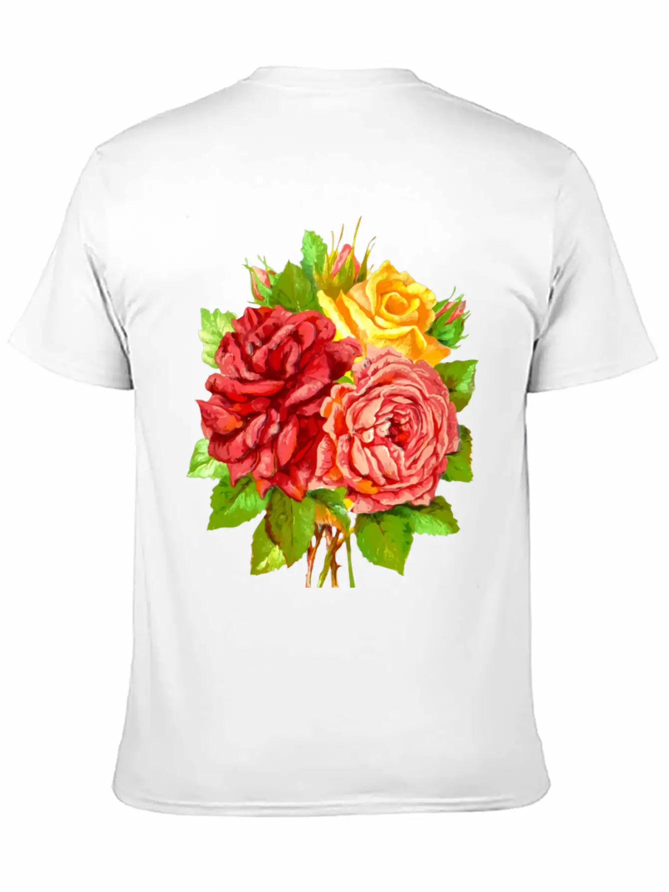 Roses Stylish Everyday T-Shirt – Unisex Basic Cotton Tee