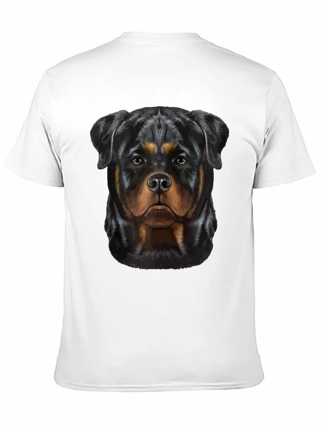 Rottweiler Dog Face Zip Unisex Casual T-Shirt – Clean Design For Daily Comfort