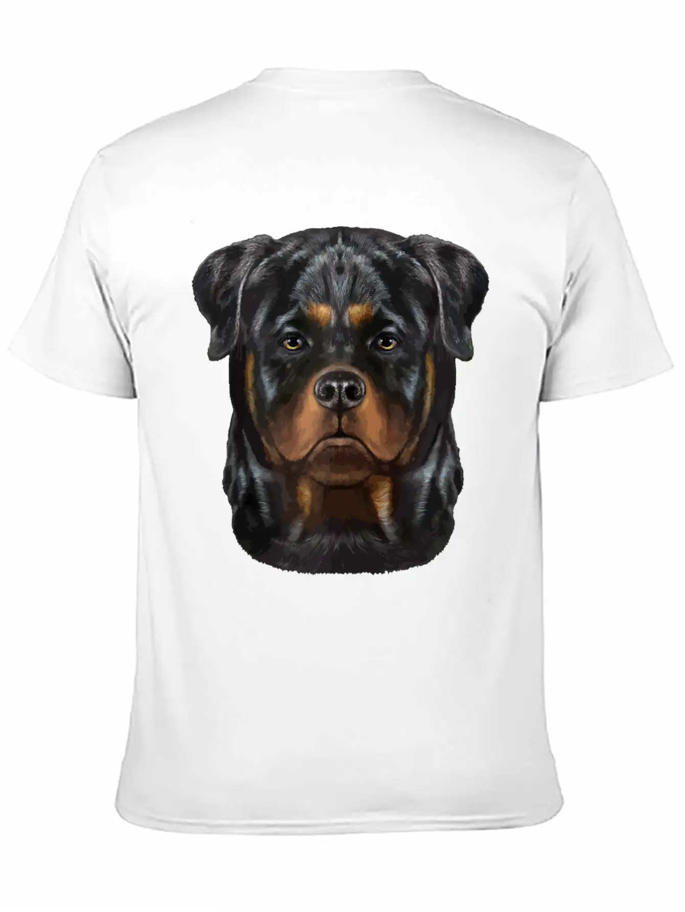 Rottweiler Dog Face Zip Unisex Casual T-Shirt – Clean Design For Daily Comfort