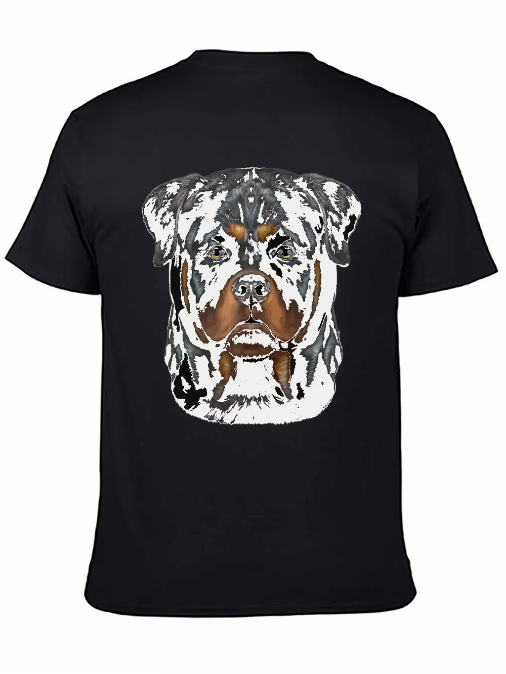 Rottweiler Dog Face Zip Unisex Casual T-Shirt – Clean Design For Daily Comfort