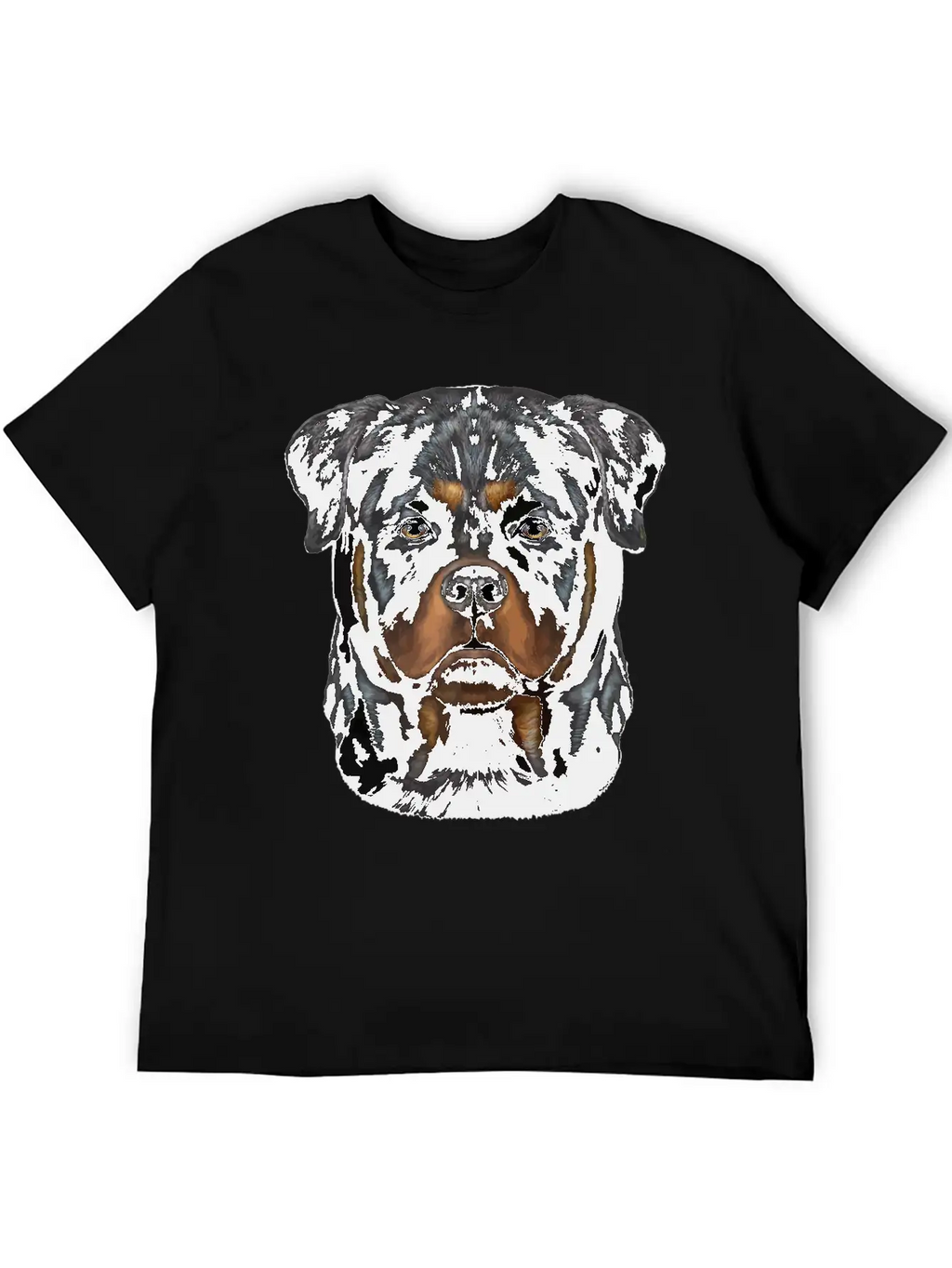 Rottweiler Dog Face Zip Unisex Casual T-Shirt – Clean Design For Daily Comfort