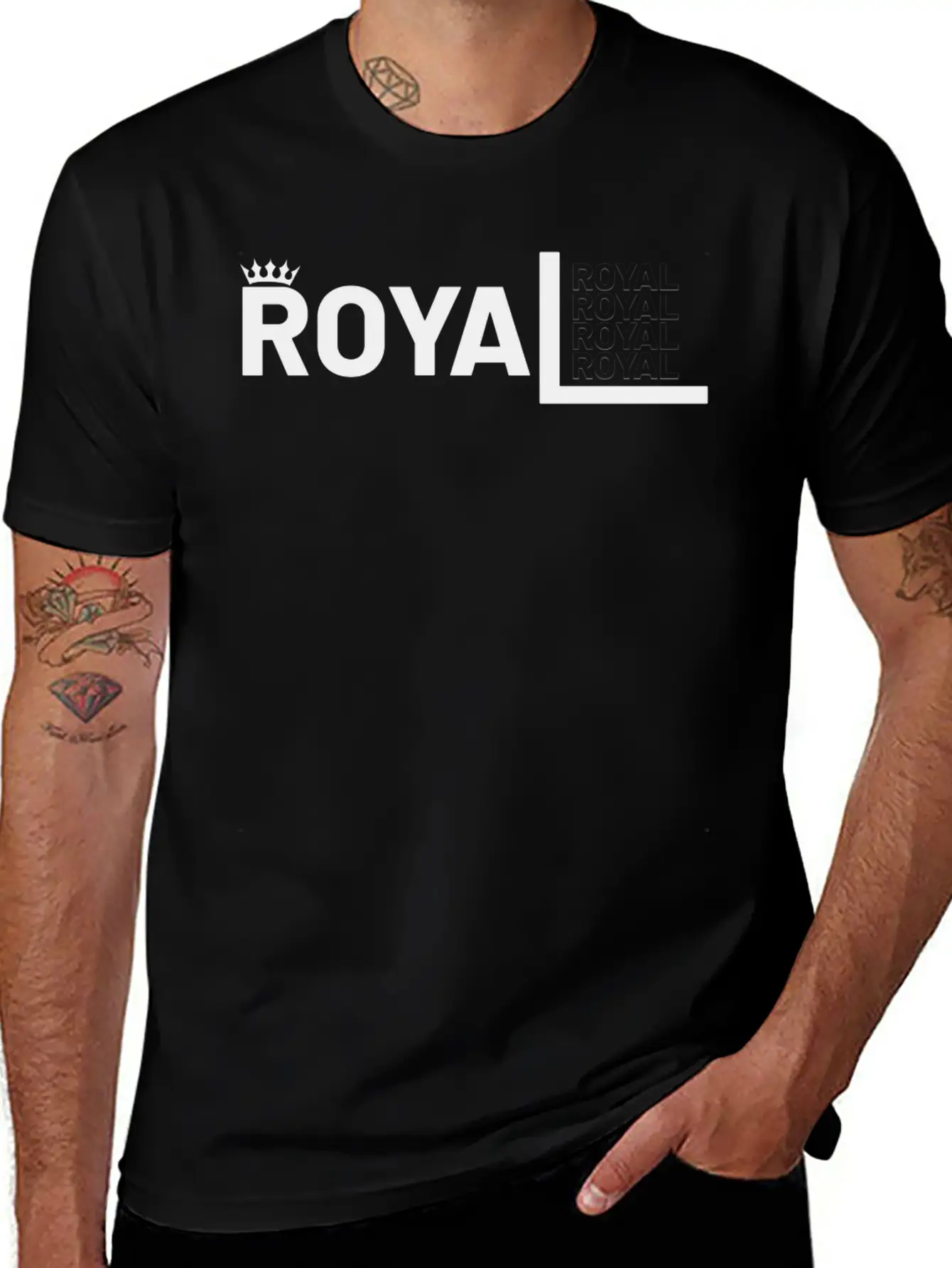 "ROYAL" Unisex Short Sleeve Soft Cotton T-Shirt – Casual Everyday Wear