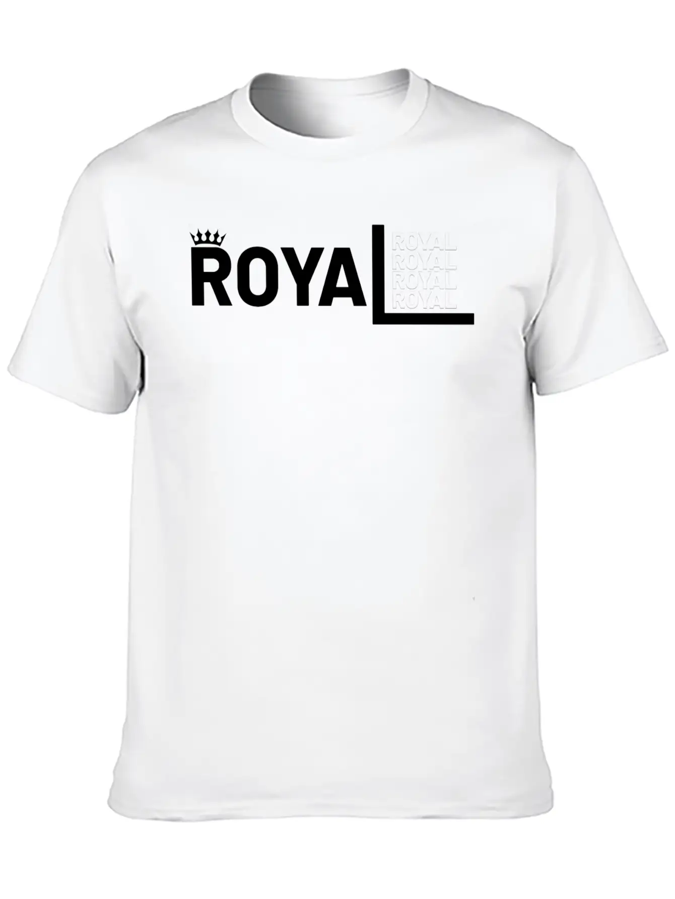 "ROYAL" Unisex Short Sleeve Soft Cotton T-Shirt – Casual Everyday Wear