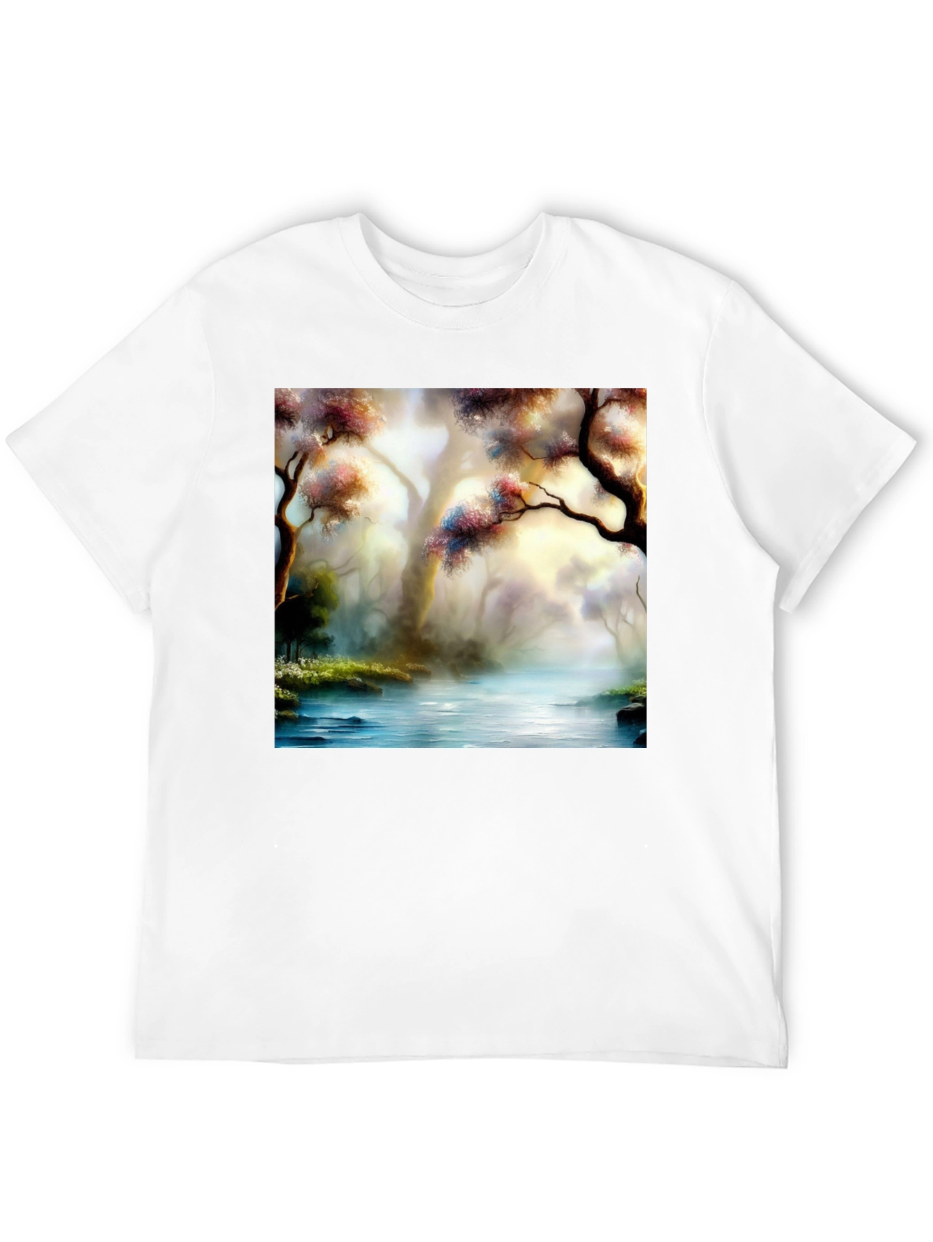 Scenic Forest River Graphic Tee