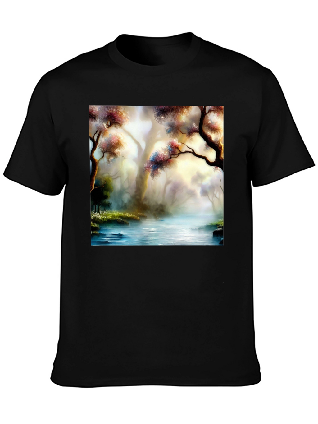 Scenic Forest River Graphic Tee