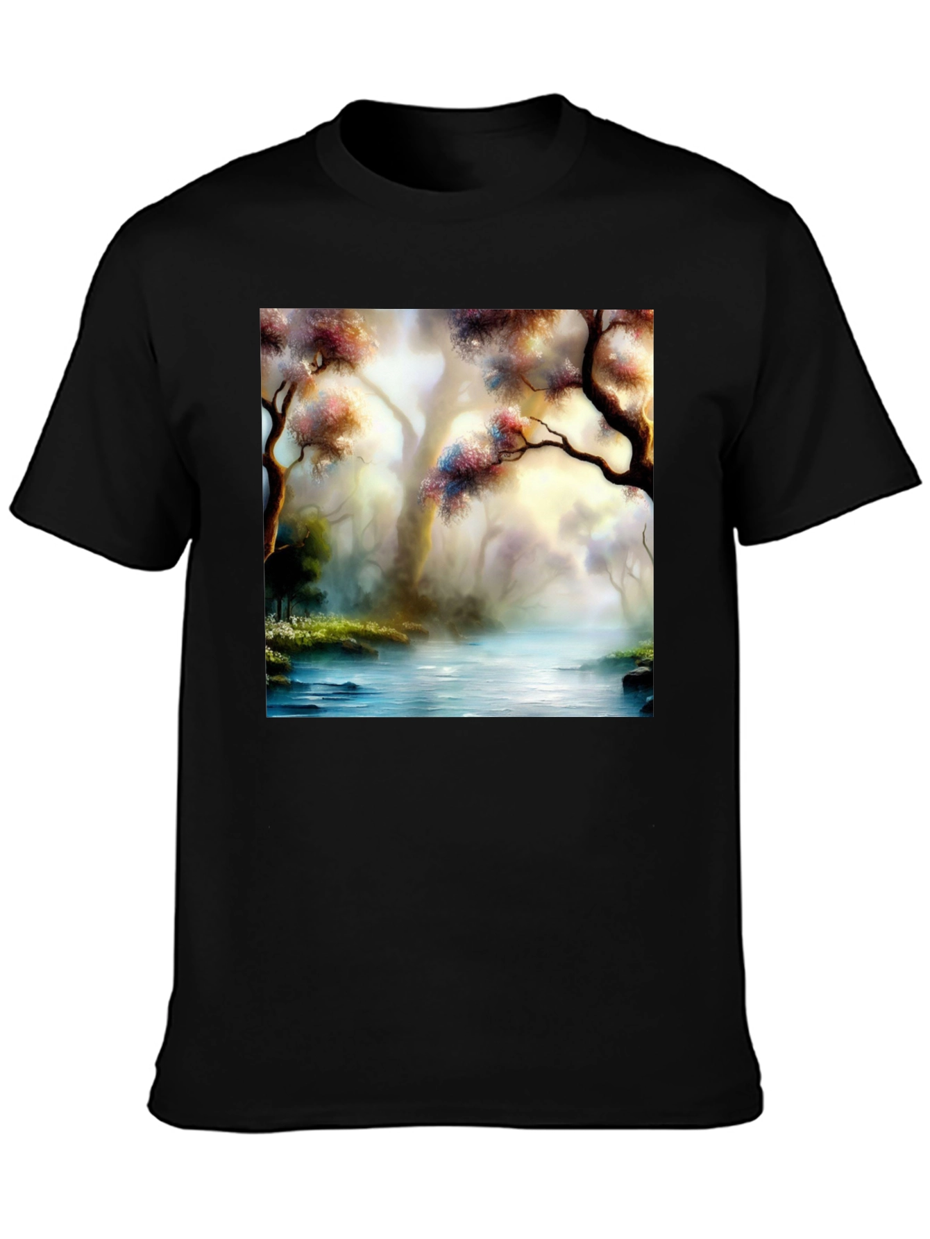 Scenic Forest River Graphic Tee