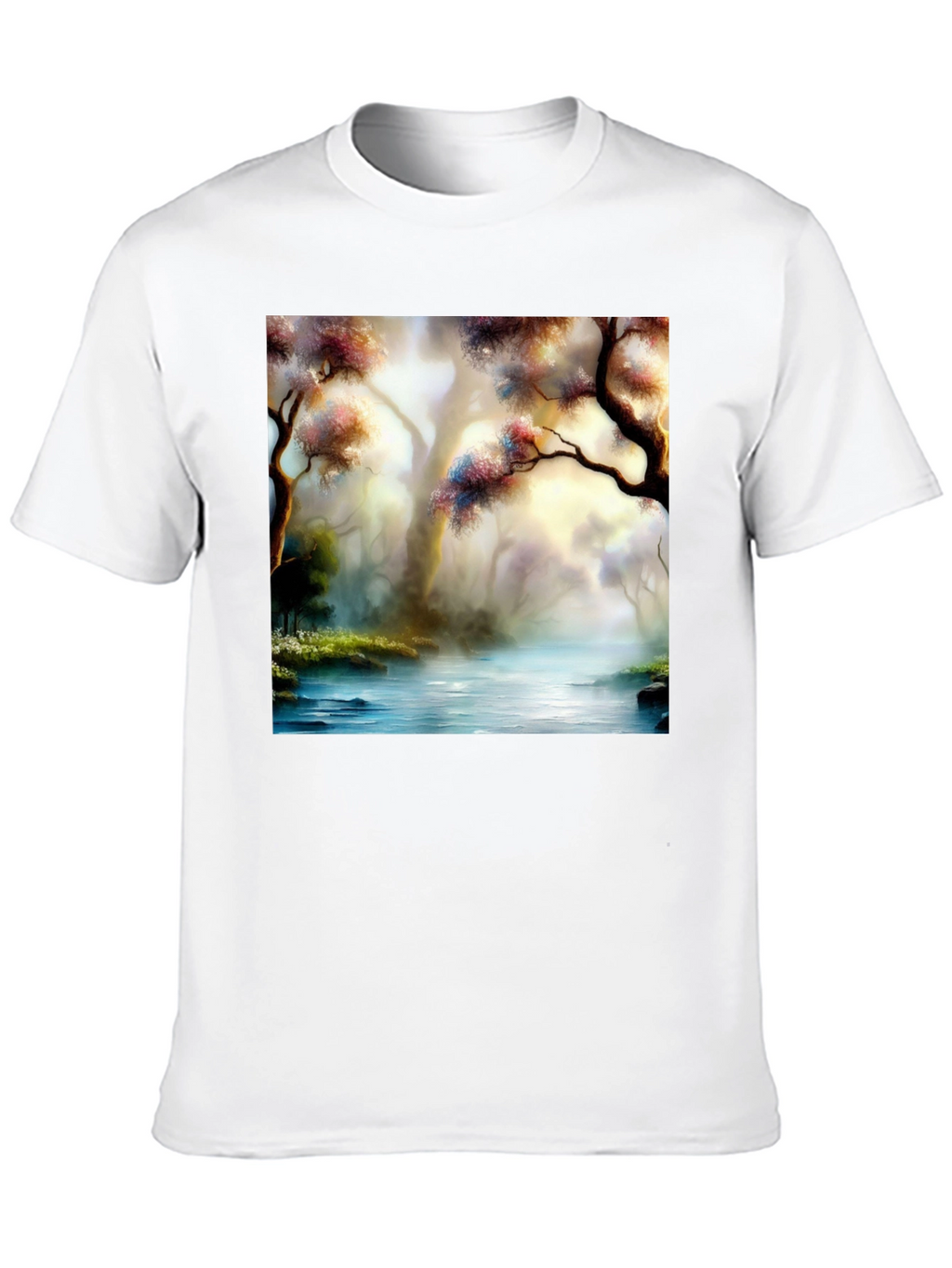 Scenic Forest River Graphic Tee