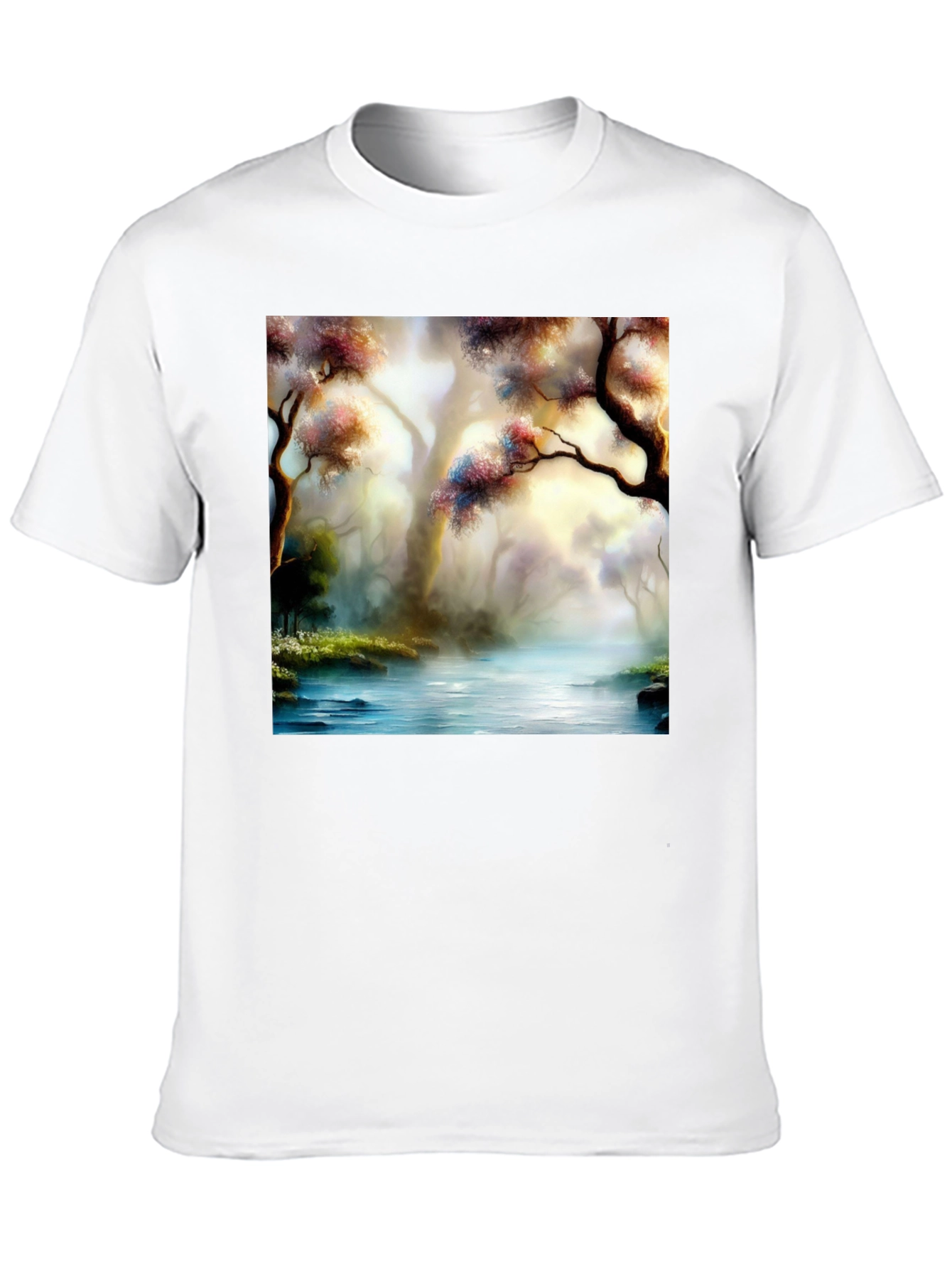 Scenic Forest River Graphic Tee