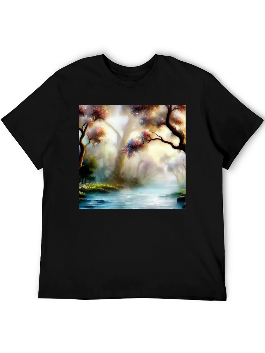 Scenic Forest River Graphic Tee