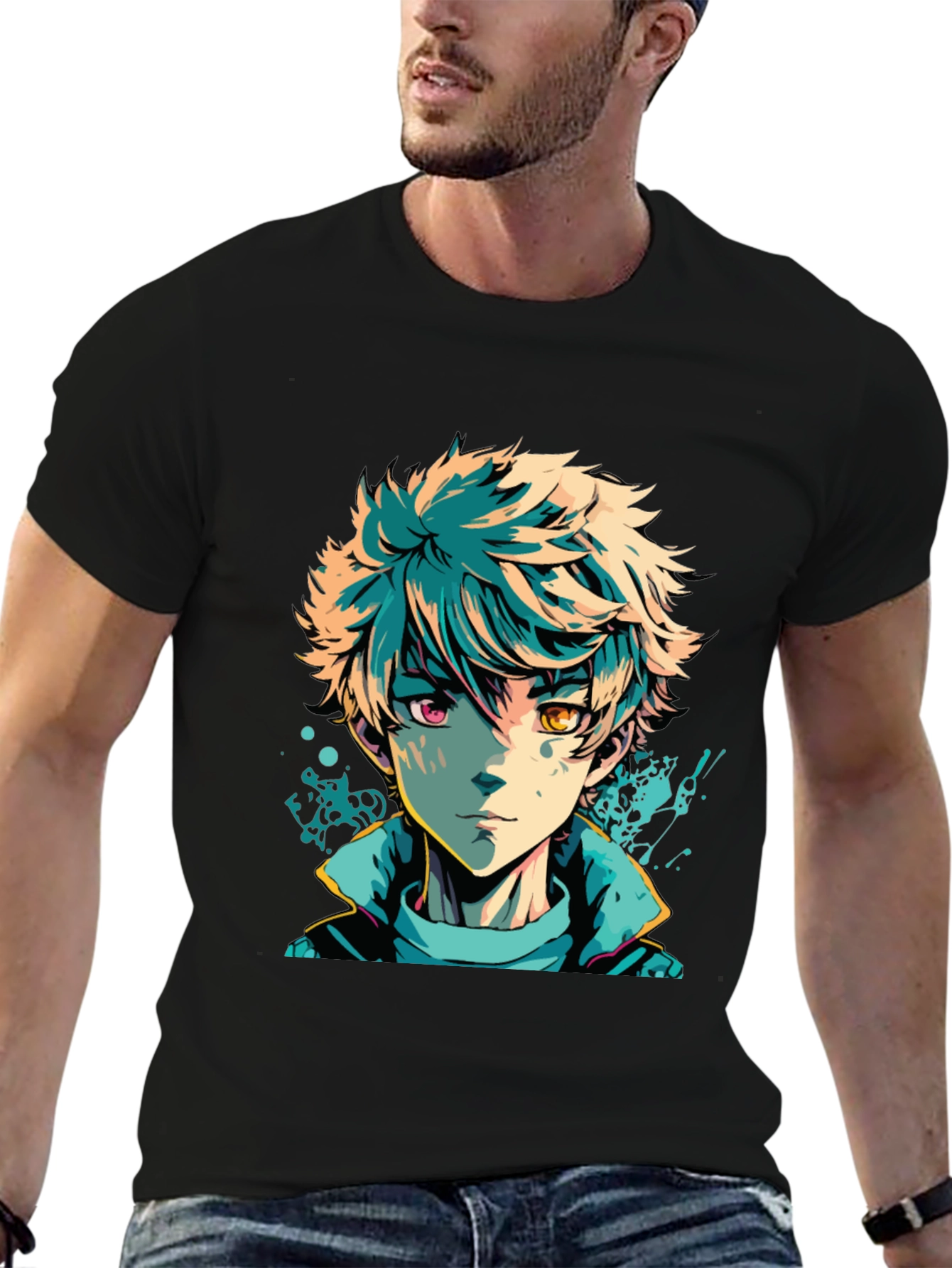 Anime Character Graphic Tee - Unique Design