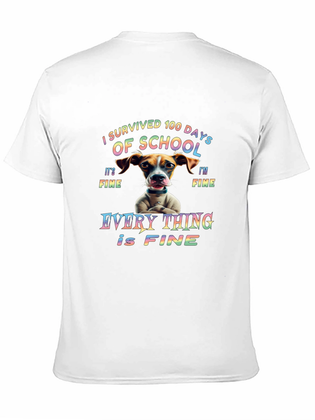 I Survived 100 Days of School Dog T-Shirt