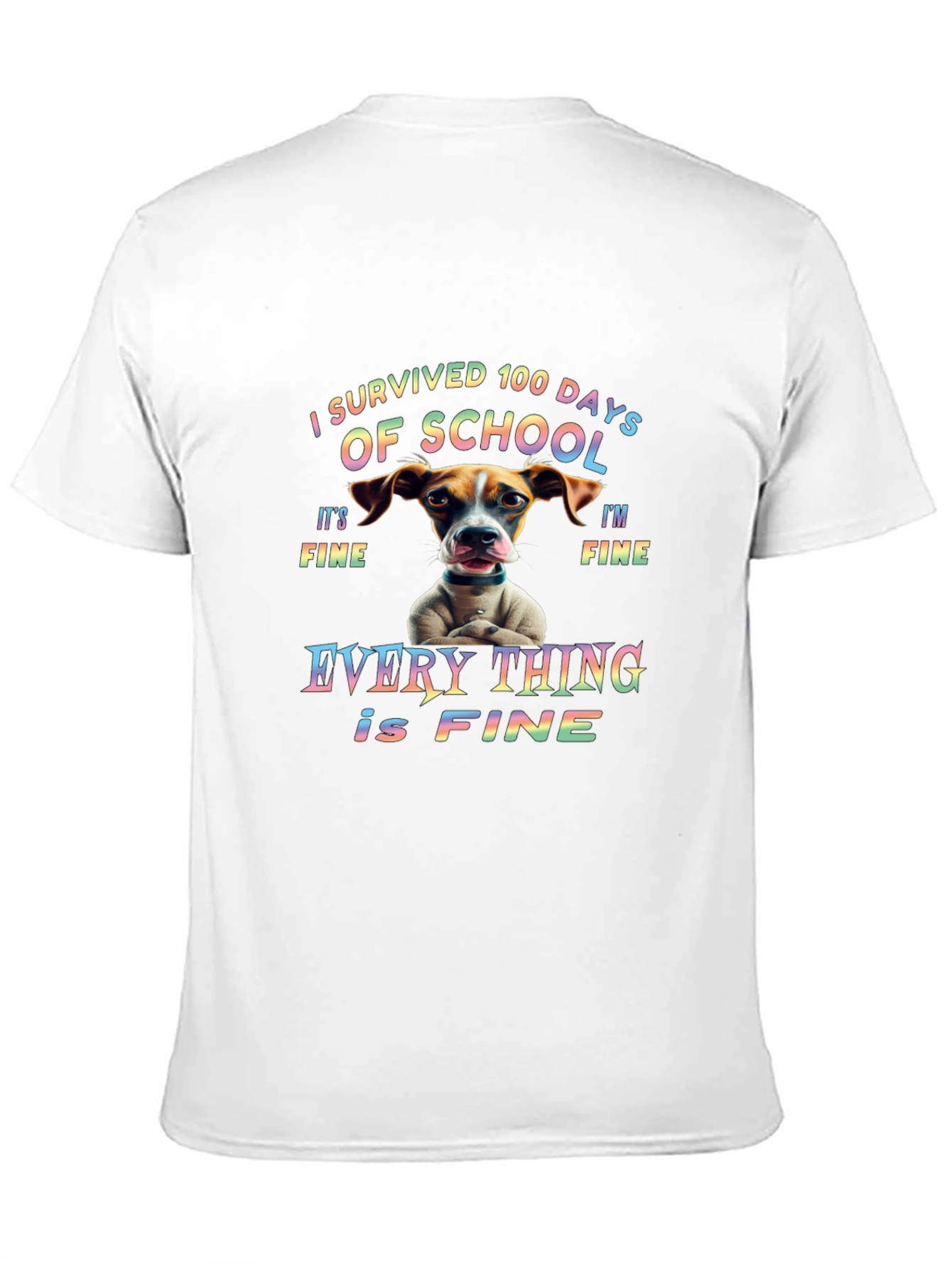 I Survived 100 Days of School Dog T-Shirt