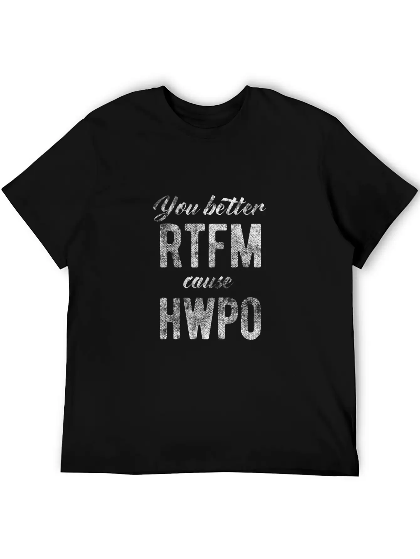 Rtfm, Read The F... Manual, Hard Work Pays Off Unisex Short Sleeve Soft Cotton T-Shirt – Casual Everyday Wear