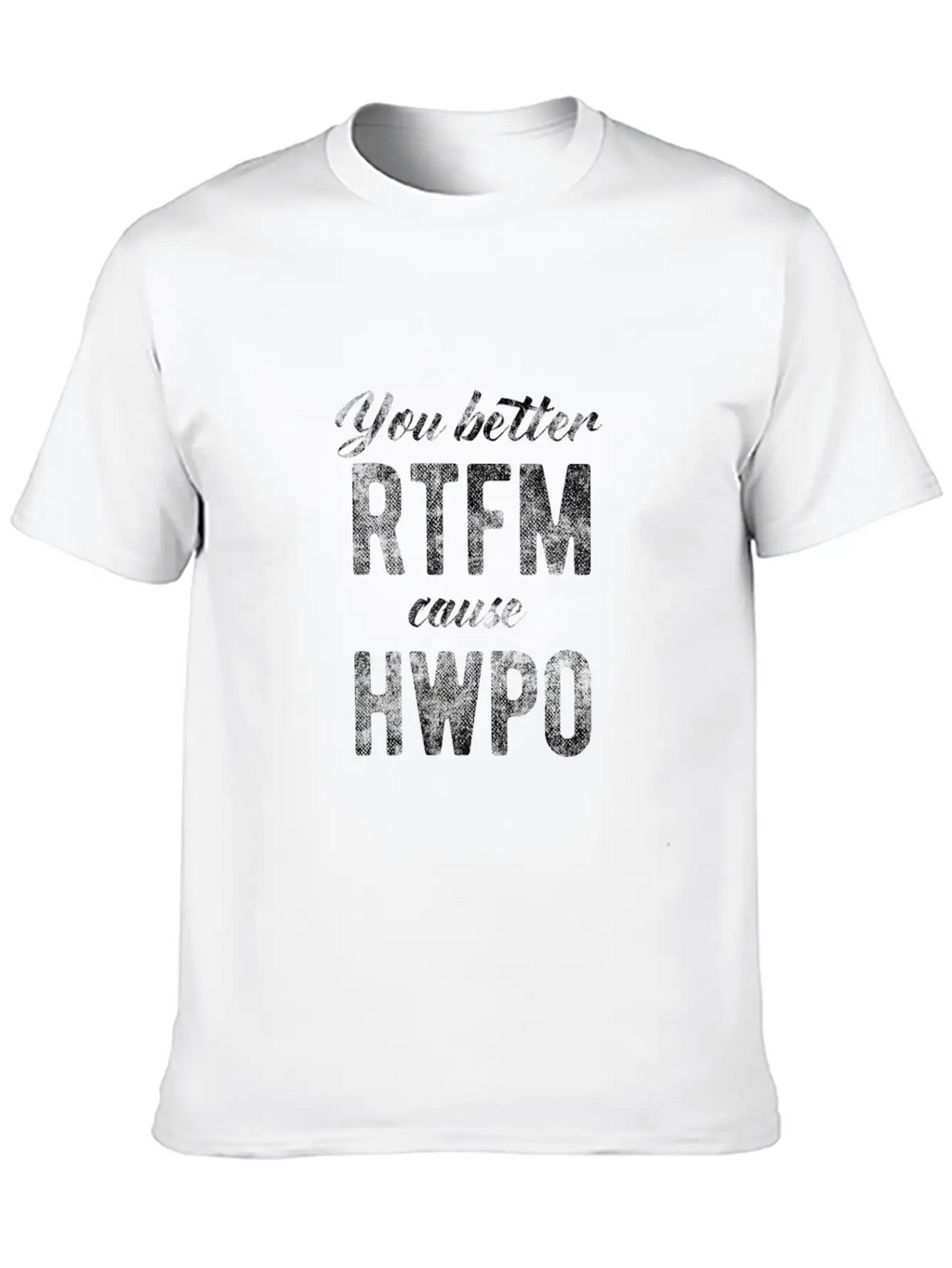 Rtfm, Read The F... Manual, Hard Work Pays Off Unisex Short Sleeve Soft Cotton T-Shirt – Casual Everyday Wear