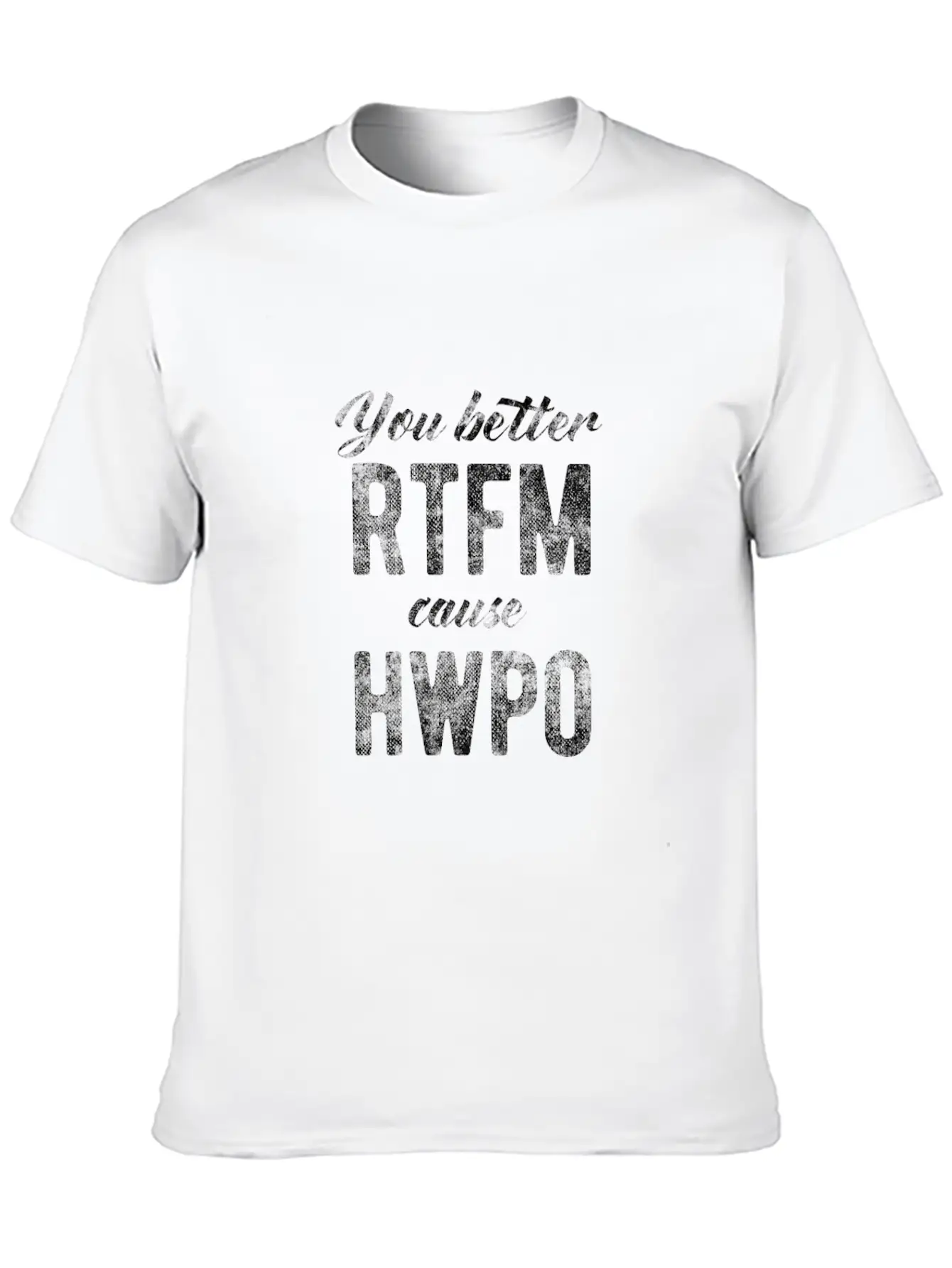 Rtfm, Read The F... Manual, Hard Work Pays Off Unisex Short Sleeve Soft Cotton T-Shirt – Casual Everyday Wear