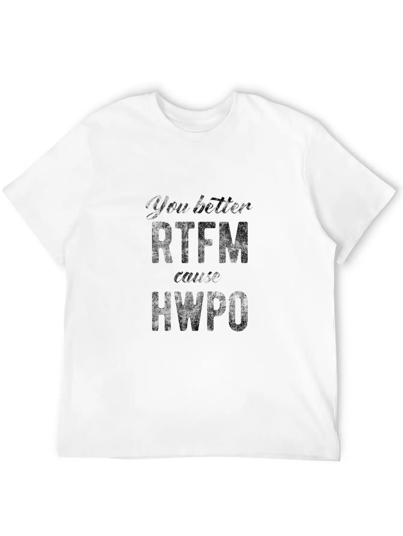 Rtfm, Read The F... Manual, Hard Work Pays Off Unisex Short Sleeve Soft Cotton T-Shirt – Casual Everyday Wear
