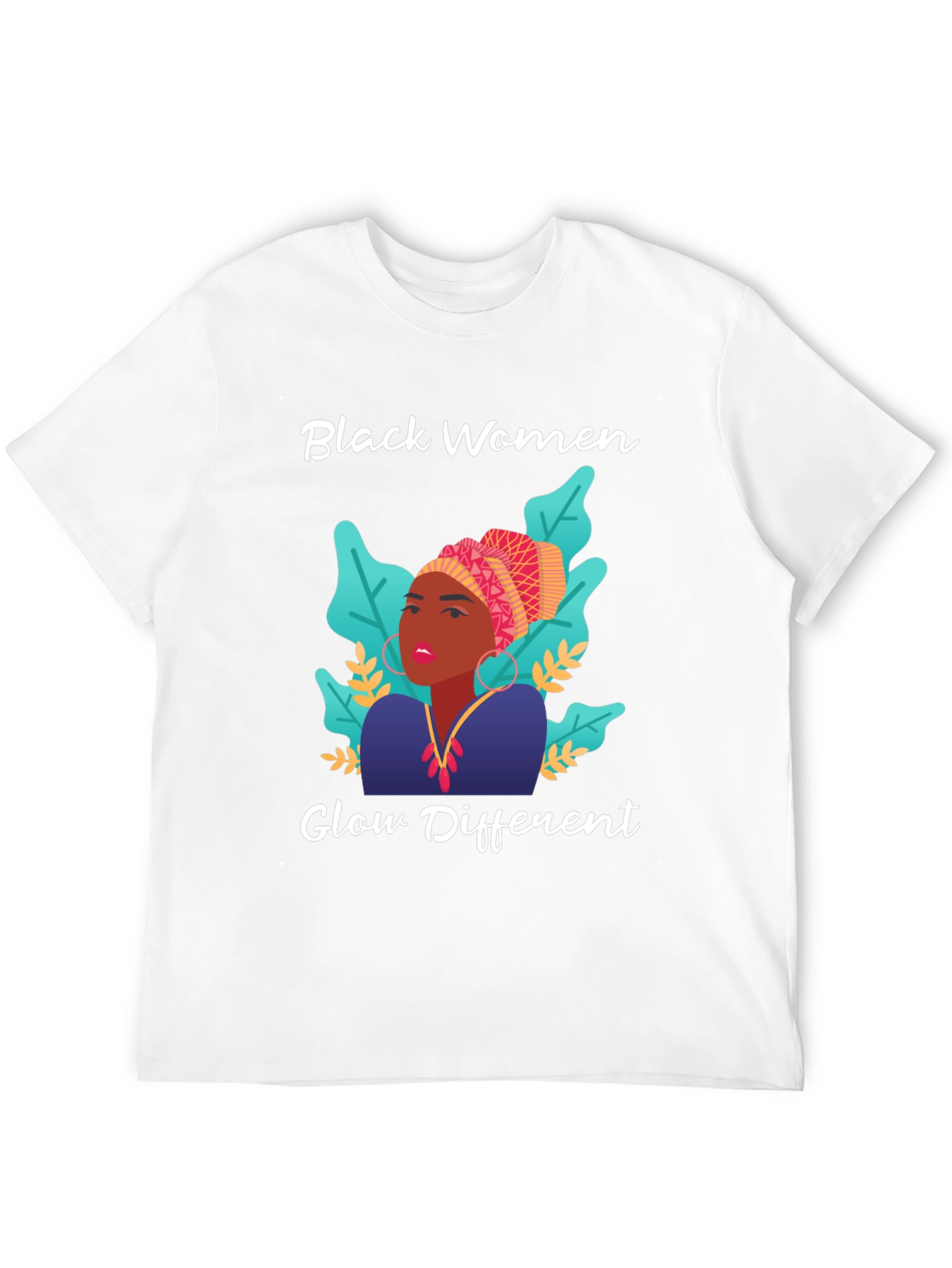 Black Women Glow Different Graphic Tee